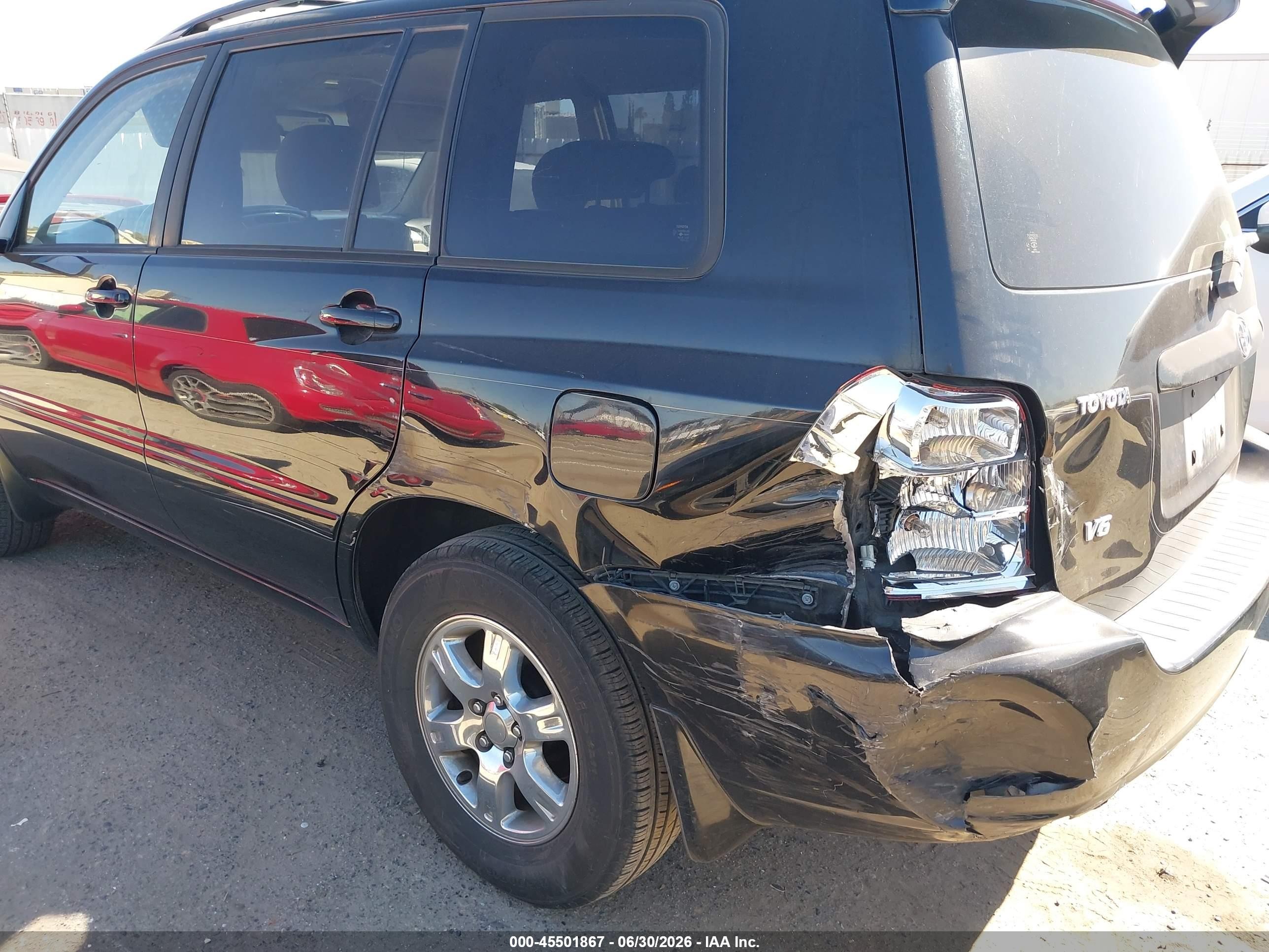 2003 Toyota Highlander V6 Черный vin: JTEGF21A830120113
