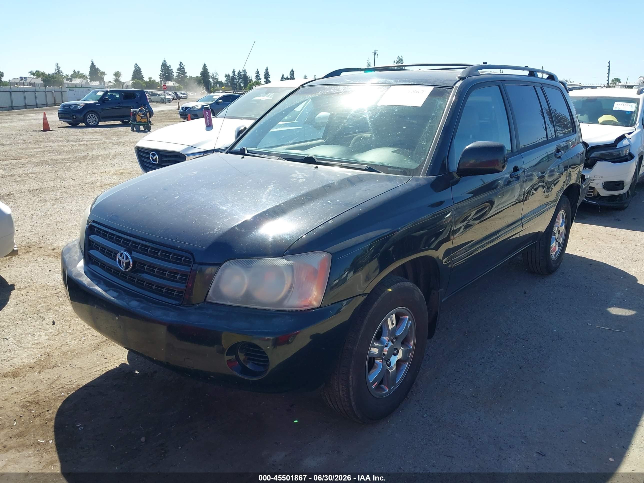 2003 Toyota Highlander V6 Черный vin: JTEGF21A830120113