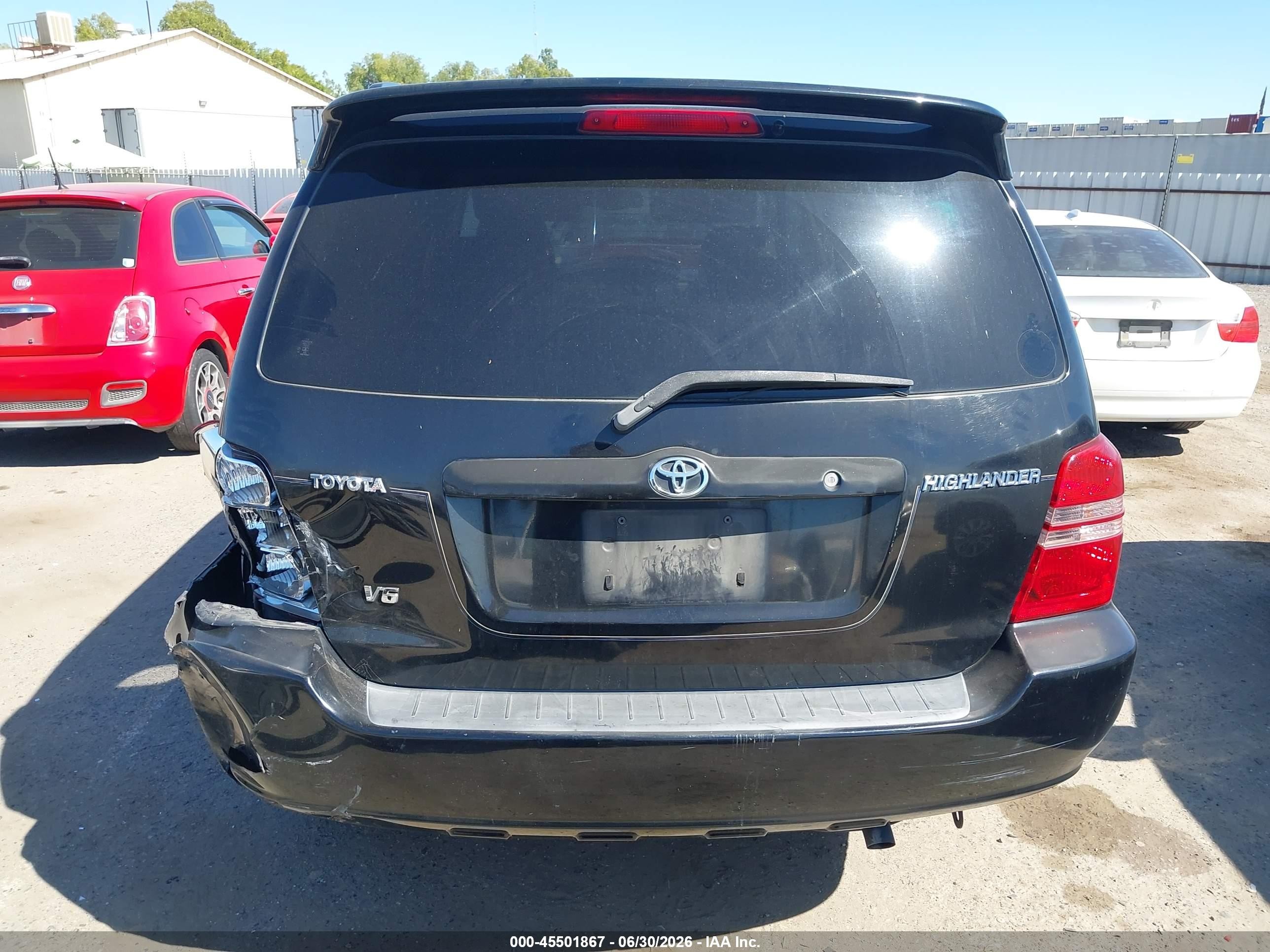 2003 Toyota Highlander V6 Черный vin: JTEGF21A830120113