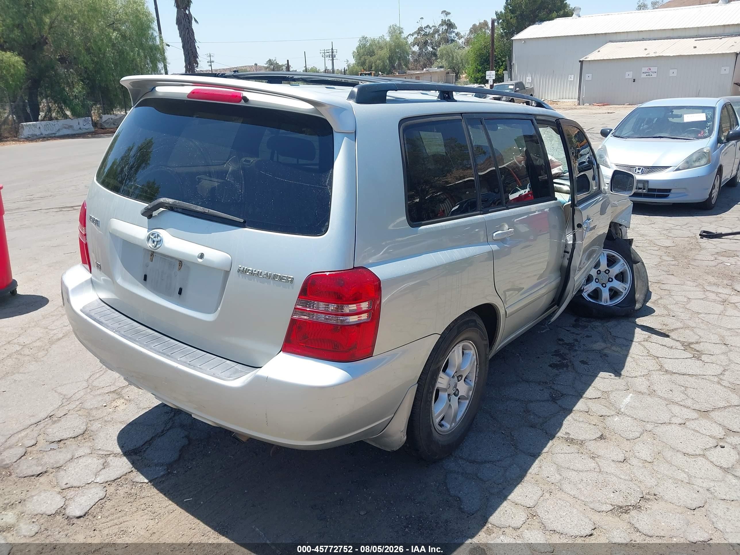 2003 Toyota Highlander Limited V6 Silver vin: JTEGF21A930092967