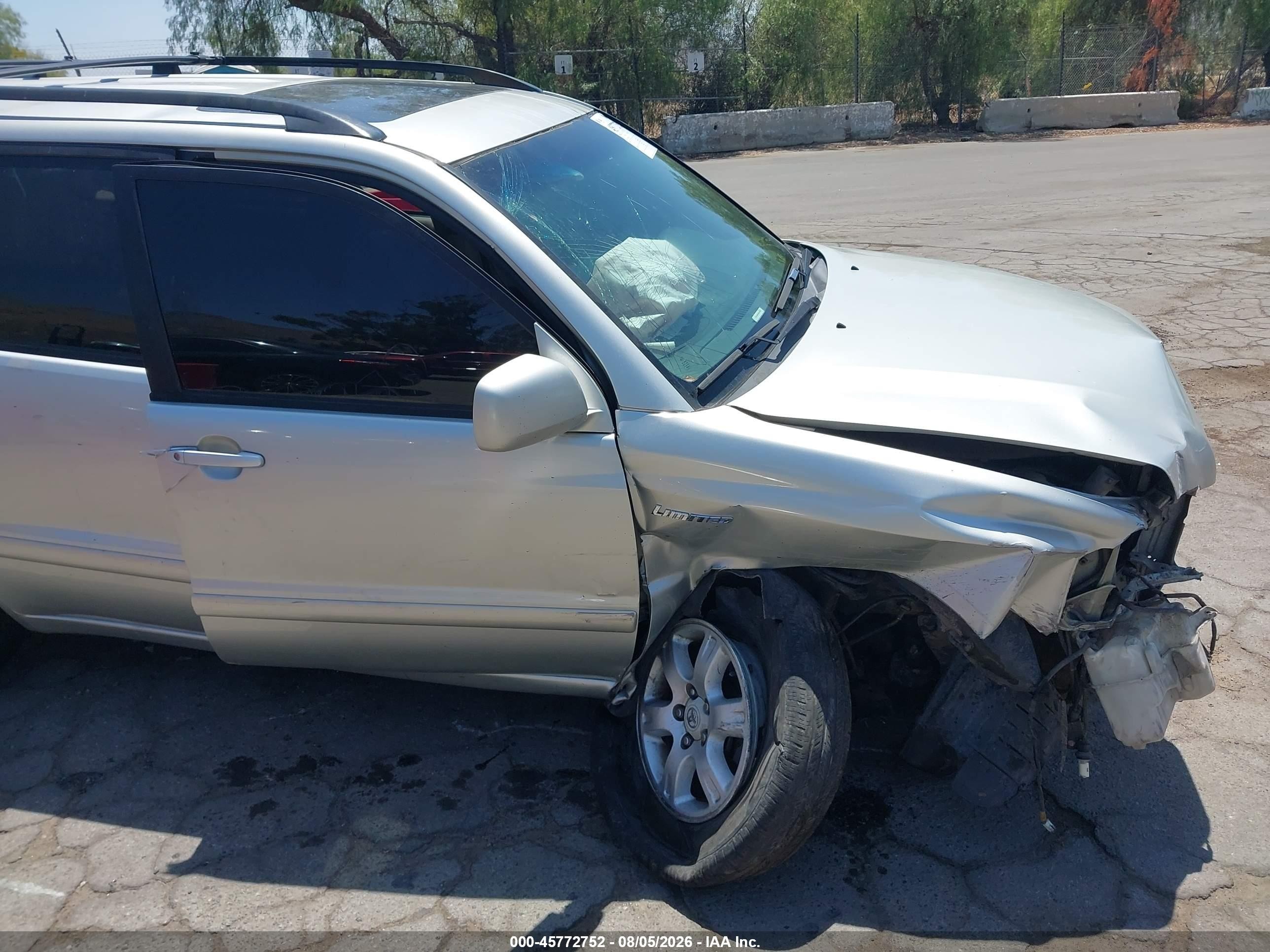 2003 Toyota Highlander Limited V6 Silver vin: JTEGF21A930092967