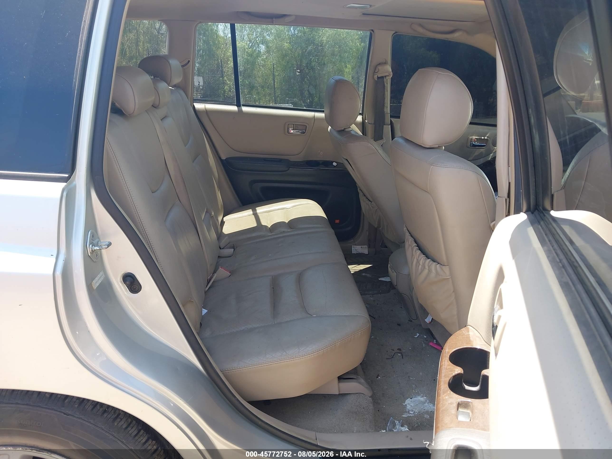 2003 Toyota Highlander Limited V6 Silver vin: JTEGF21A930092967