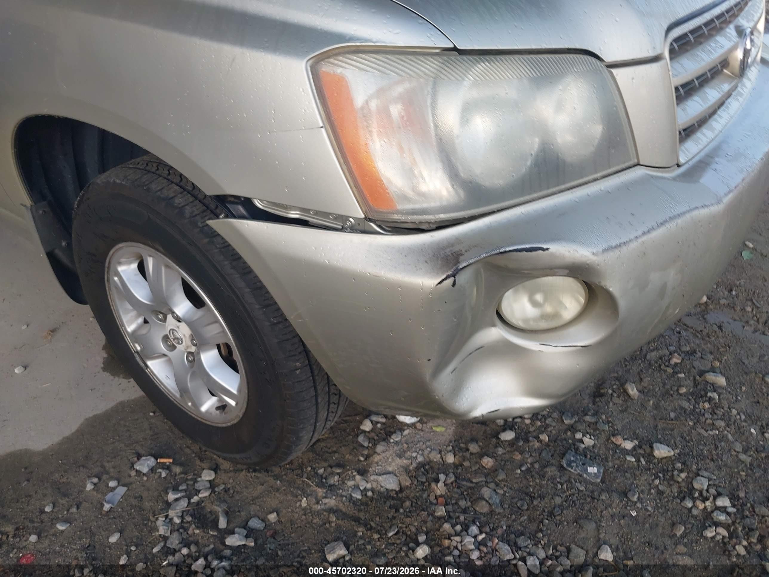 2003 Toyota Highlander Limited V6 Gold vin: JTEGF21A930109167