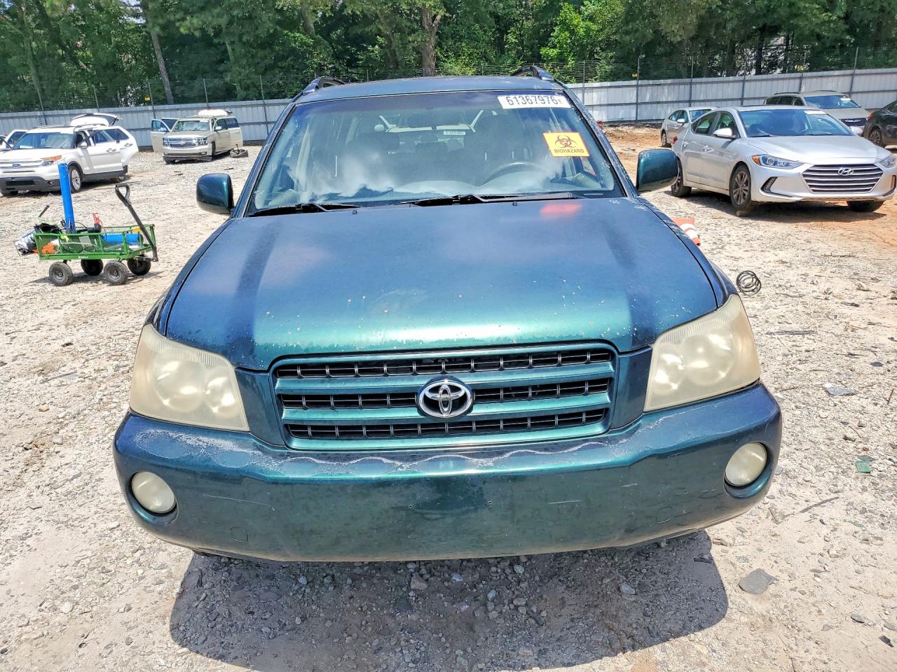 2003 Toyota Highlander Limited Зеленый vin: JTEGF21A930113851
