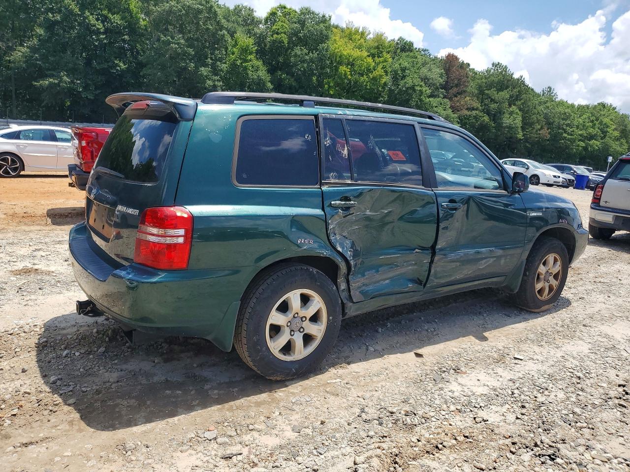 2003 Toyota Highlander Limited Зеленый vin: JTEGF21A930113851