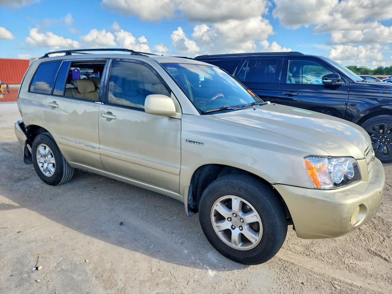 2002 Toyota Highlander Limited Tan vin: JTEGF21AX20032937