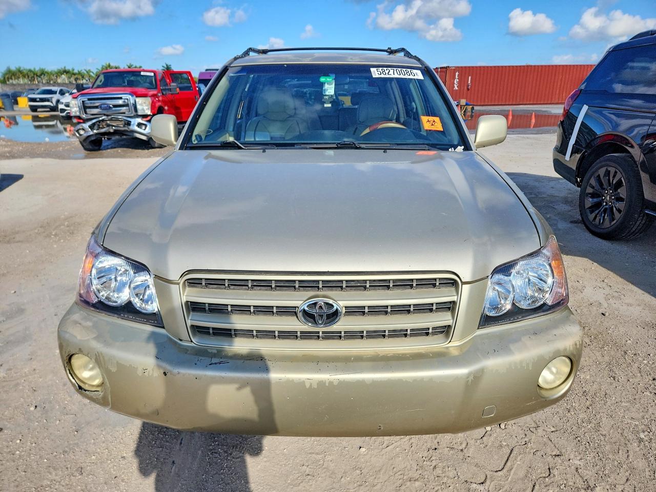 2002 Toyota Highlander Limited Tan vin: JTEGF21AX20032937