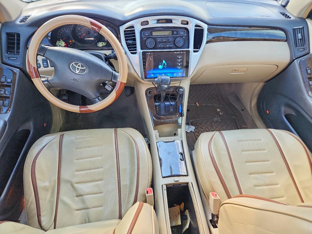 2002 Toyota Highlander Limited Tan vin: JTEGF21AX20032937
