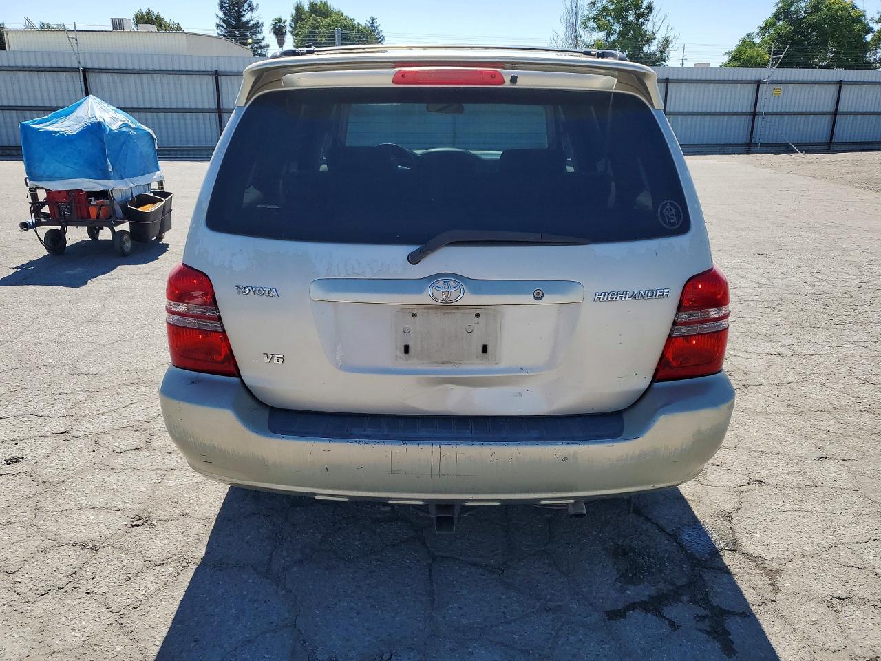 2002 Toyota Highlander Limited Золотой vin: JTEGF21AX20048815