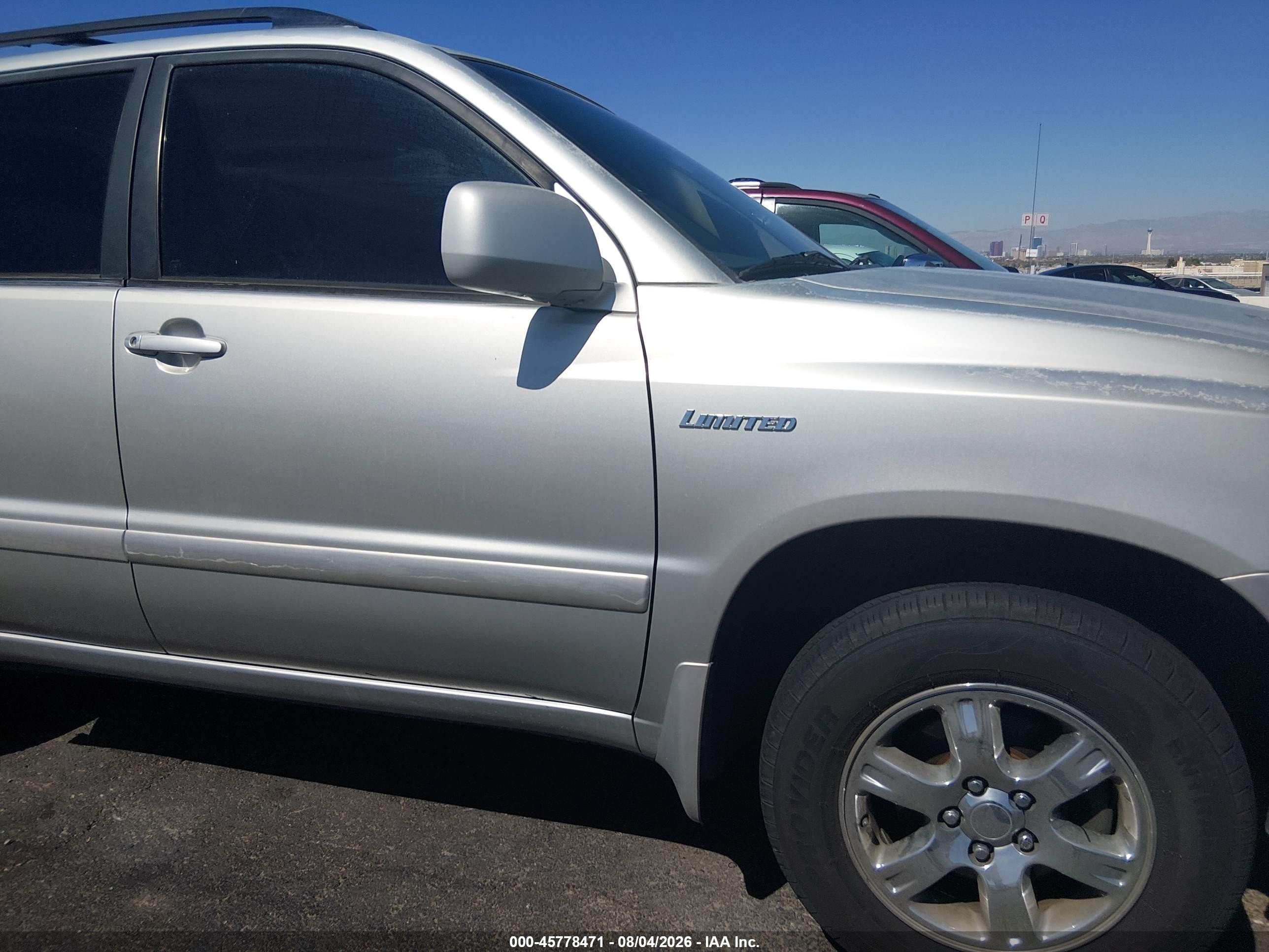 2003 Toyota Highlander Limited Silver vin: JTEGF21AX30109971