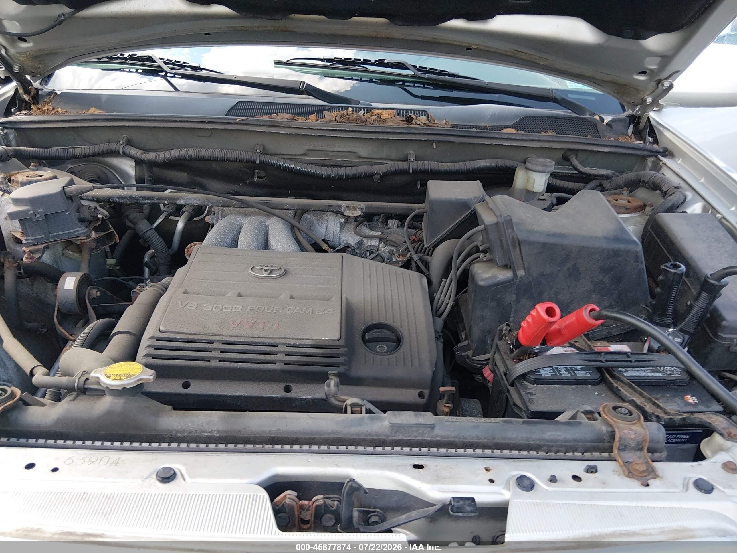 2003 Toyota Highlander V6 Silver vin: JTEGF21AX30112000
