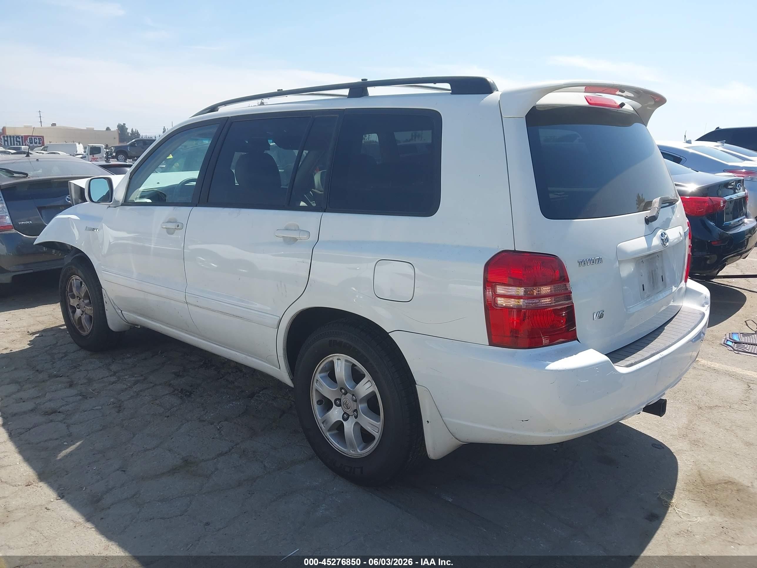 2003 Toyota Highlander Limited V6 Белый vin: JTEGF21AX30117293