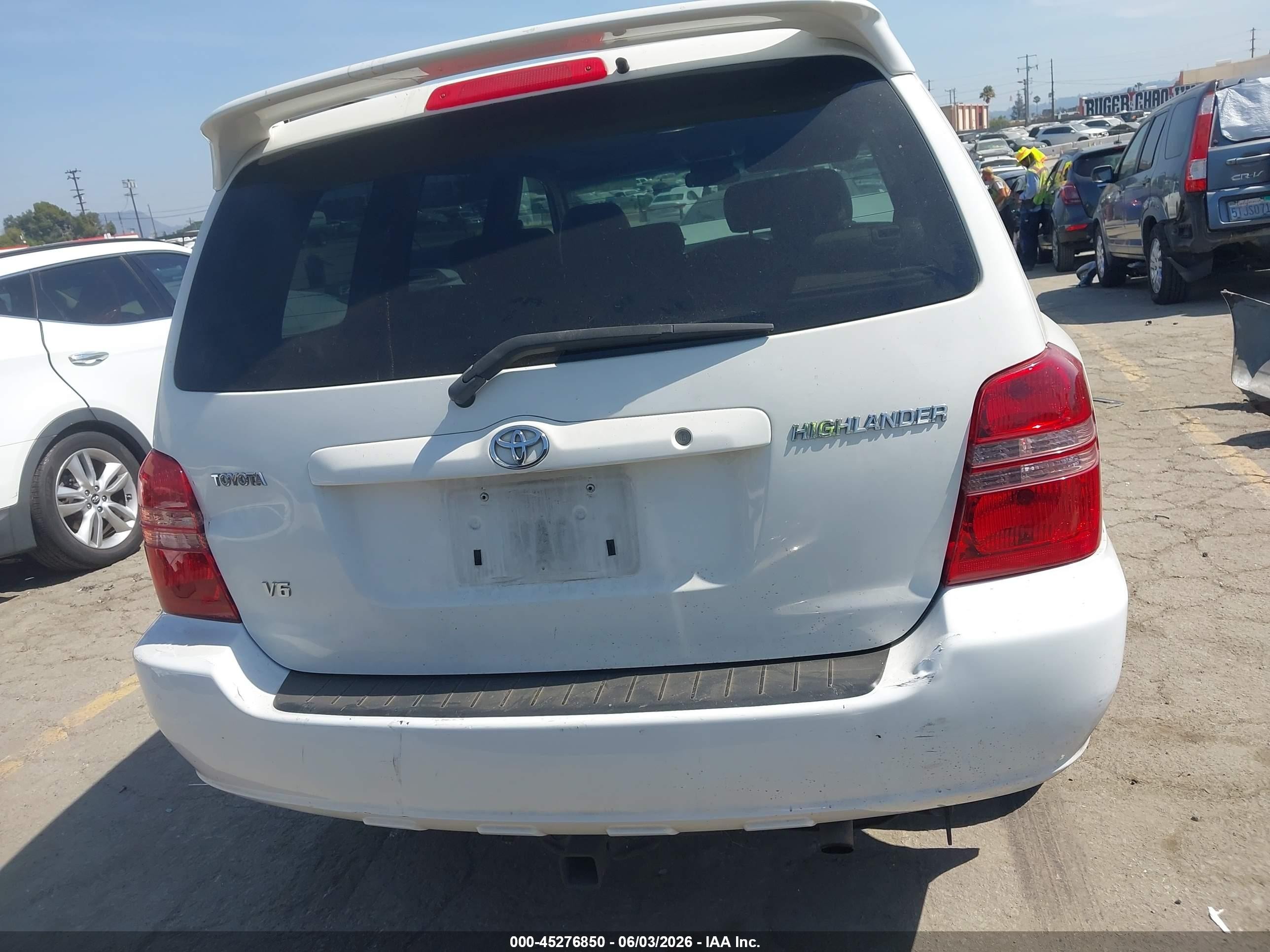 2003 Toyota Highlander Limited V6 Белый vin: JTEGF21AX30117293