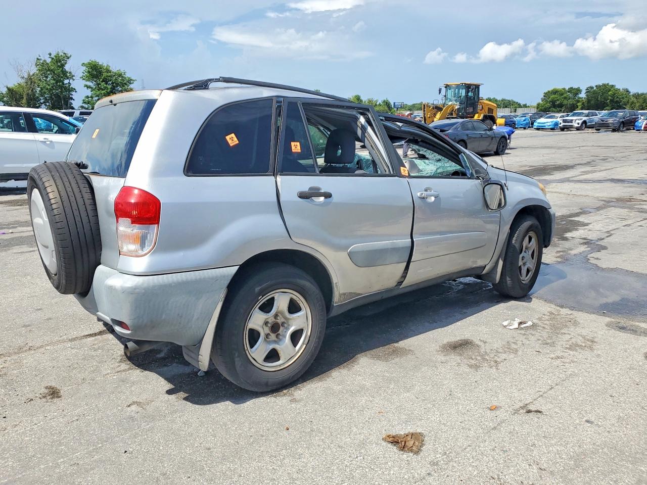 2001 Toyota Rav4 Base Silver vin: JTEGH20V010001306