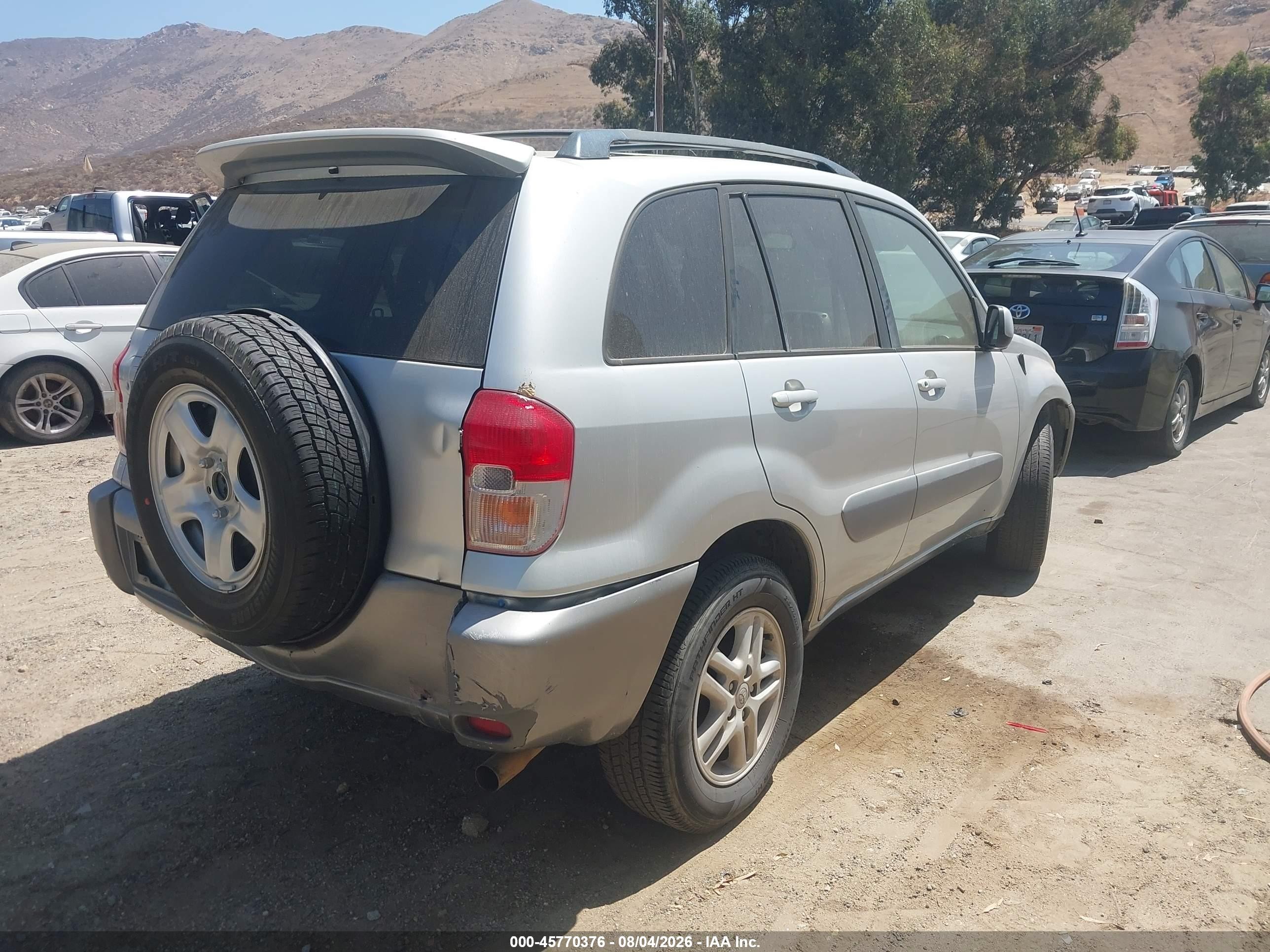 2001 Toyota Rav4   Silver vin: JTEGH20V010020941