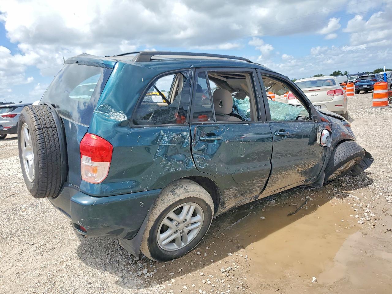 2002 Toyota Rav4 Base Teal vin: JTEGH20V020052239