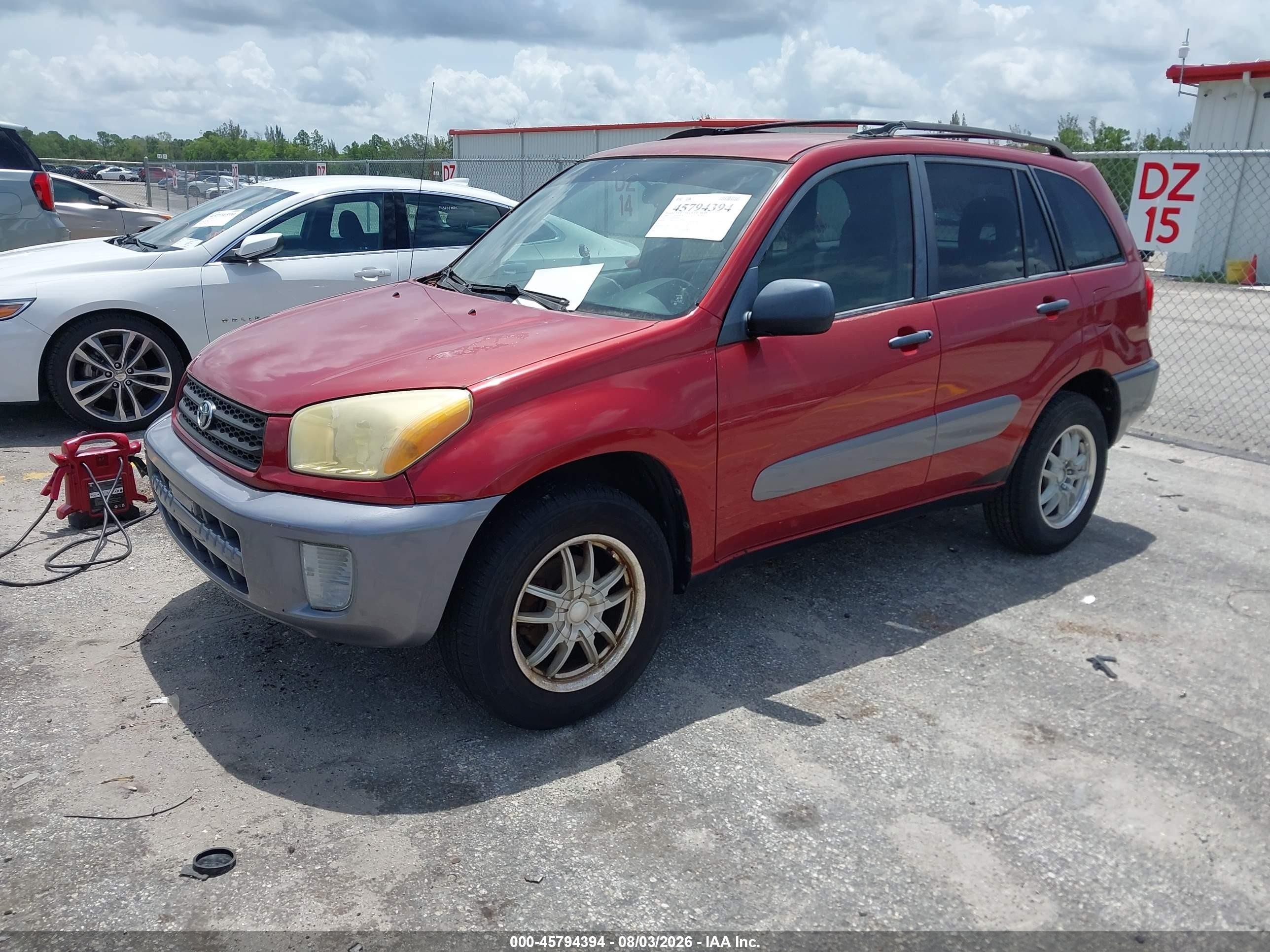 2002 Toyota Rav4   Red vin: JTEGH20V020058672