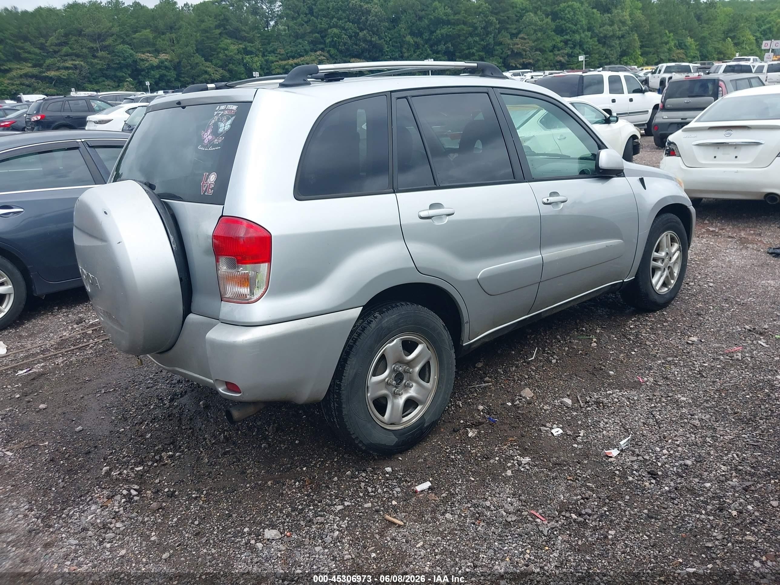 2002 Toyota Rav4   Silver vin: JTEGH20V020073656