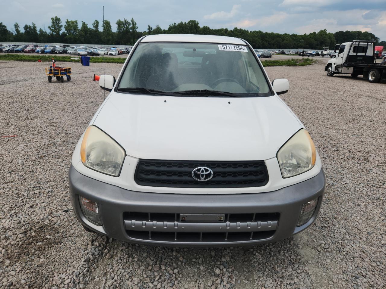 2001 Toyota Rav4 Base White vin: JTEGH20V110004456