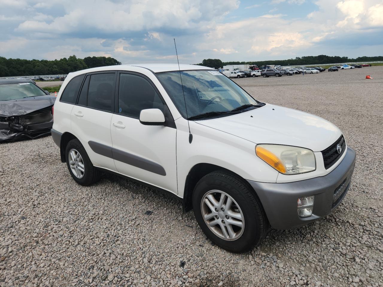 2001 Toyota Rav4 Base White vin: JTEGH20V110004456