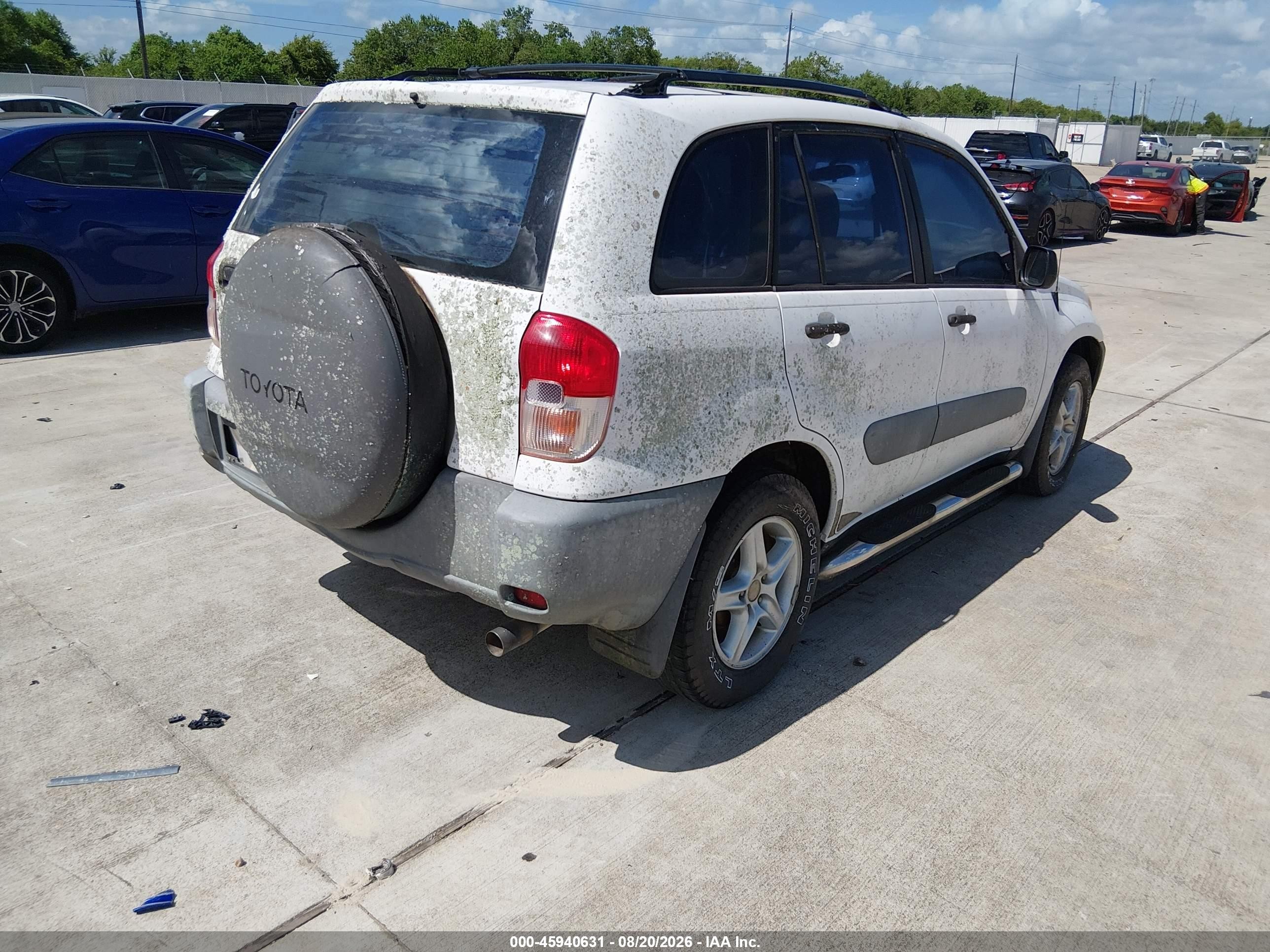 2001 Toyota Rav4   White vin: JTEGH20V110008233