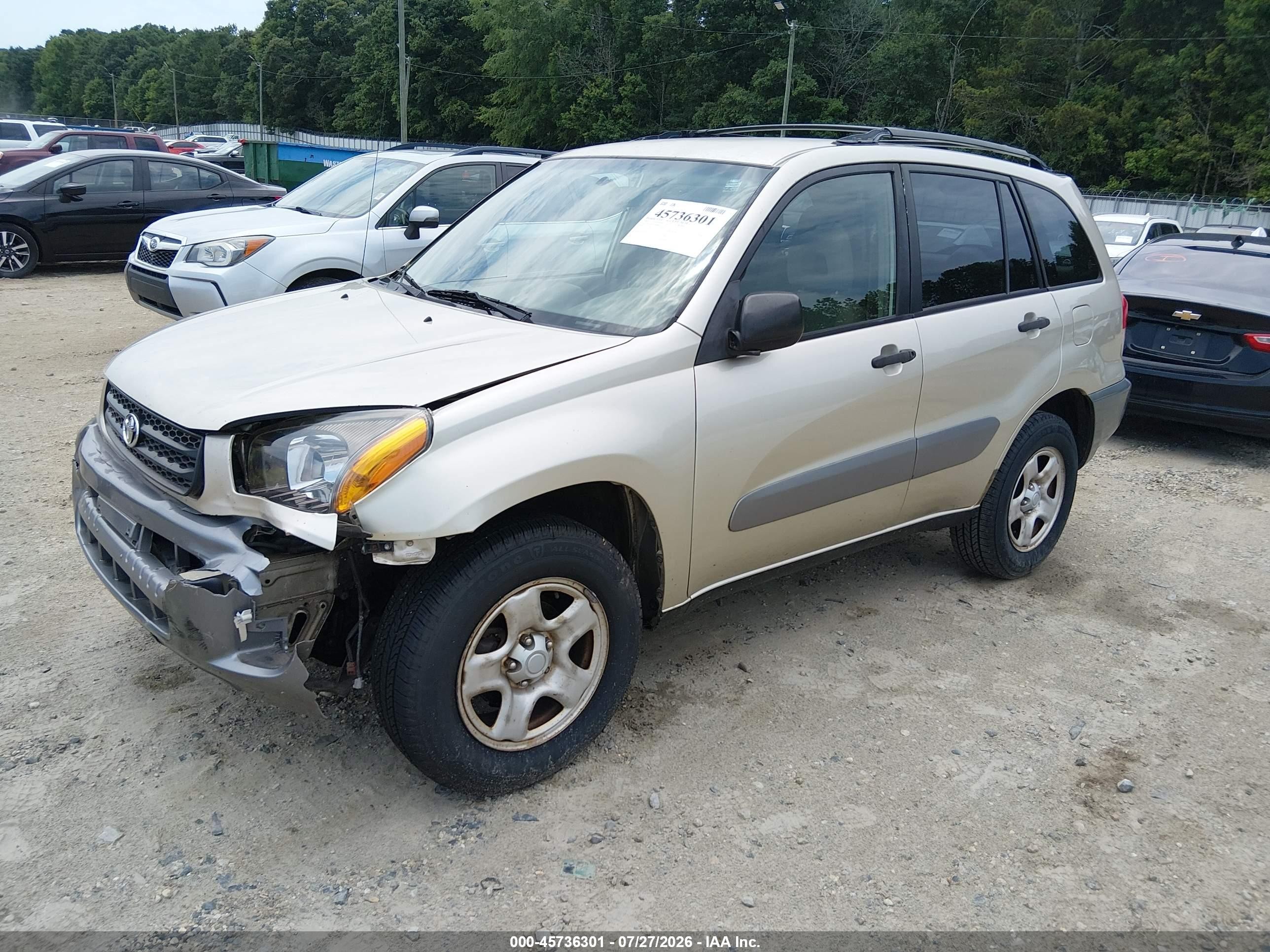 2002 Toyota Rav4   Желто-коричневый vin: JTEGH20V120048622