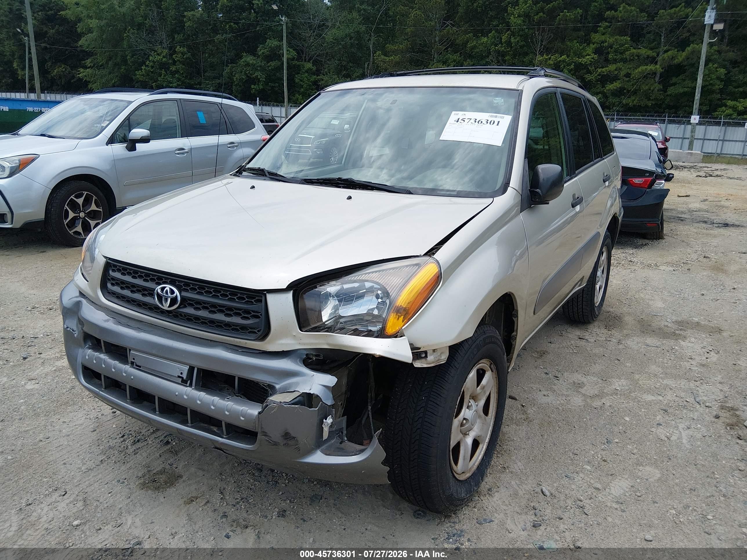 2002 Toyota Rav4   Желто-коричневый vin: JTEGH20V120048622