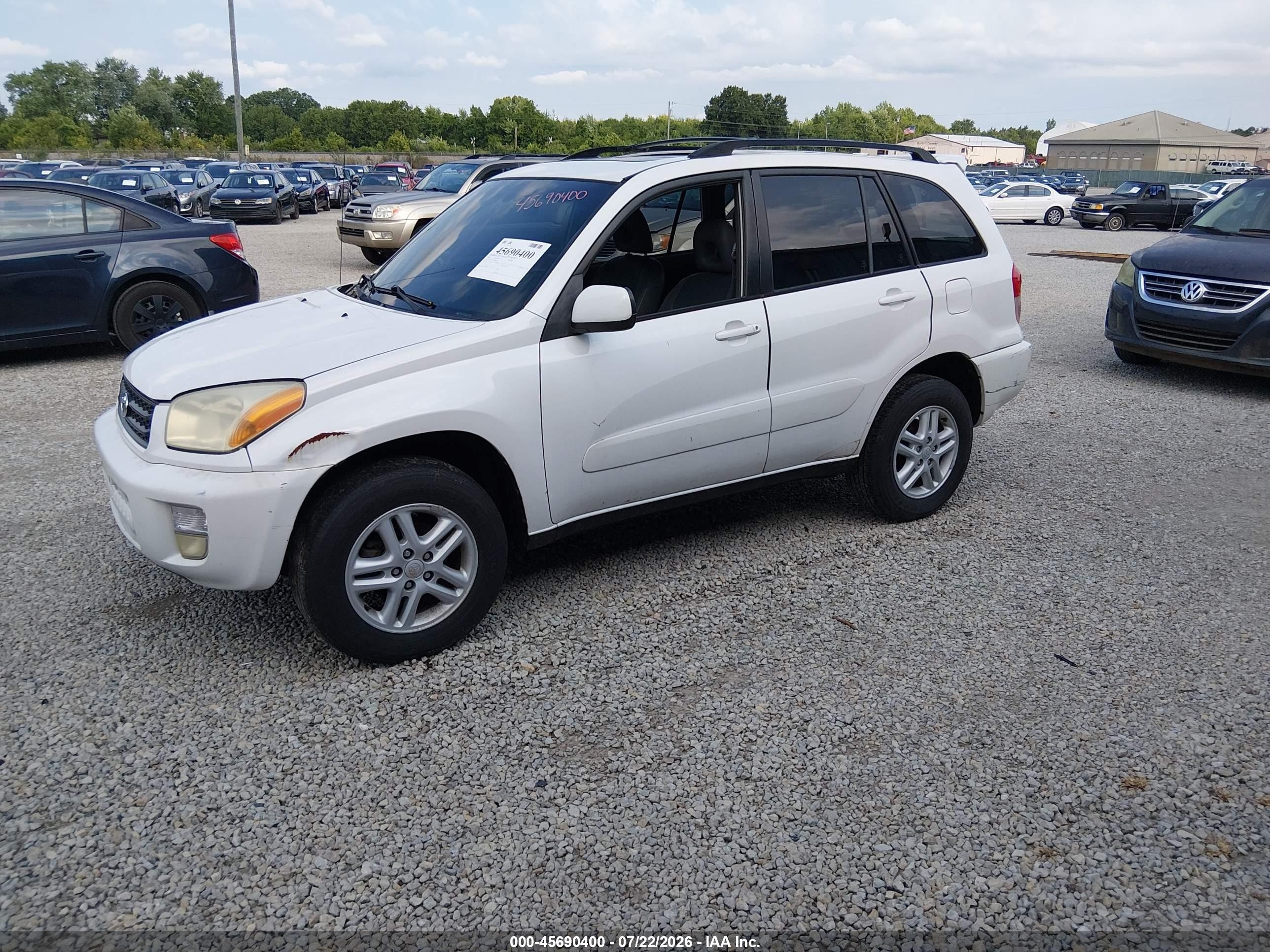 2002 Toyota Rav4   Белый vin: JTEGH20V120061452