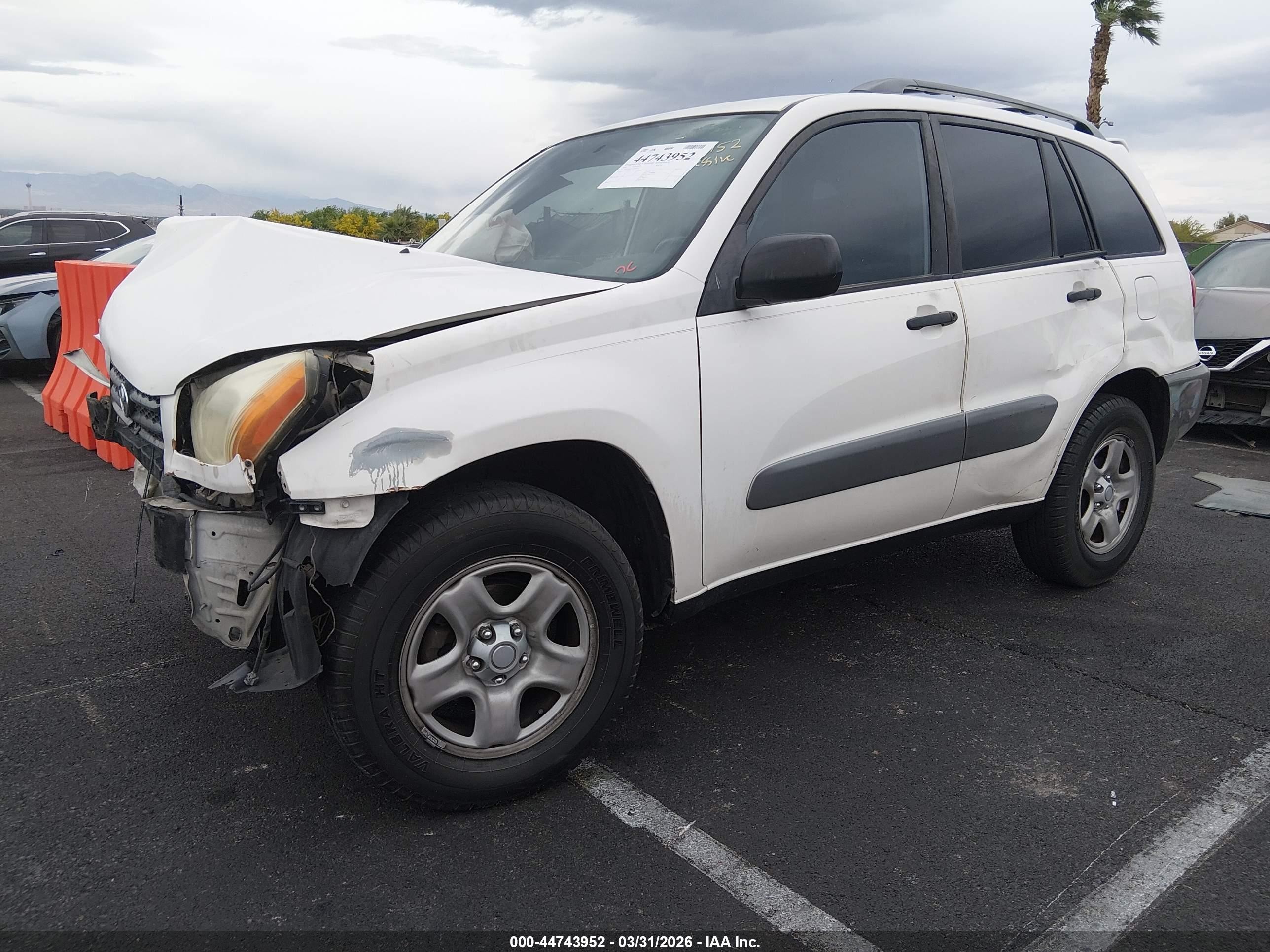 2003 Toyota Rav4   White vin: JTEGH20V130090435