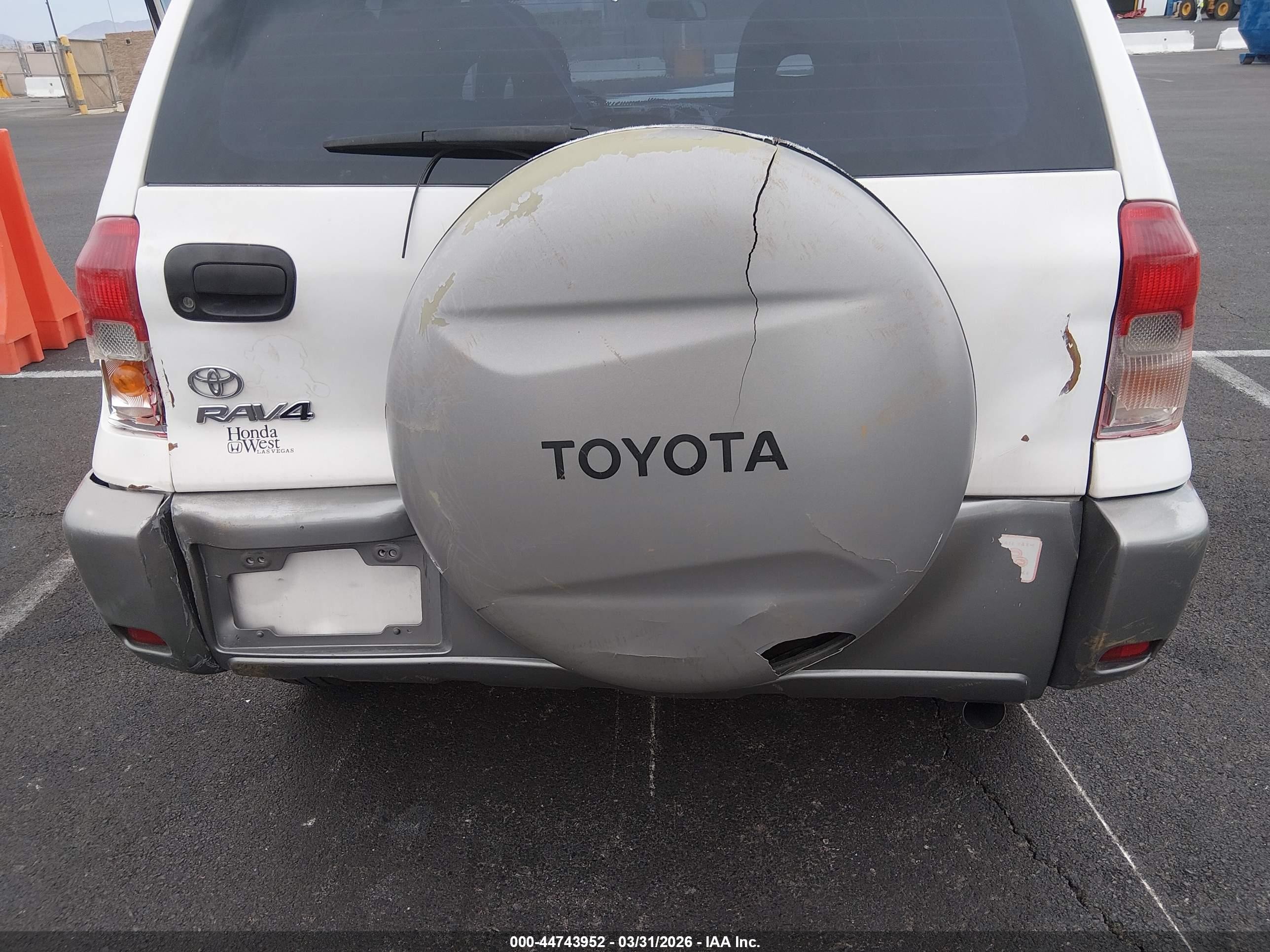 2003 Toyota Rav4   White vin: JTEGH20V130090435