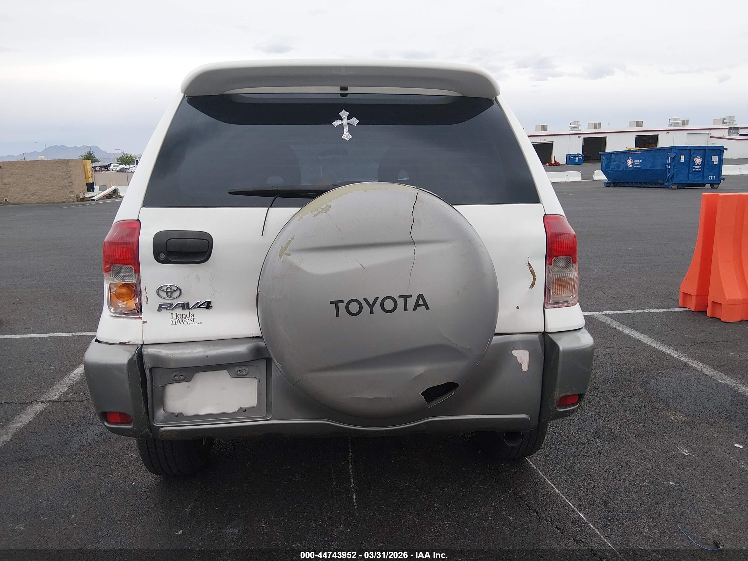 2003 Toyota Rav4   White vin: JTEGH20V130090435