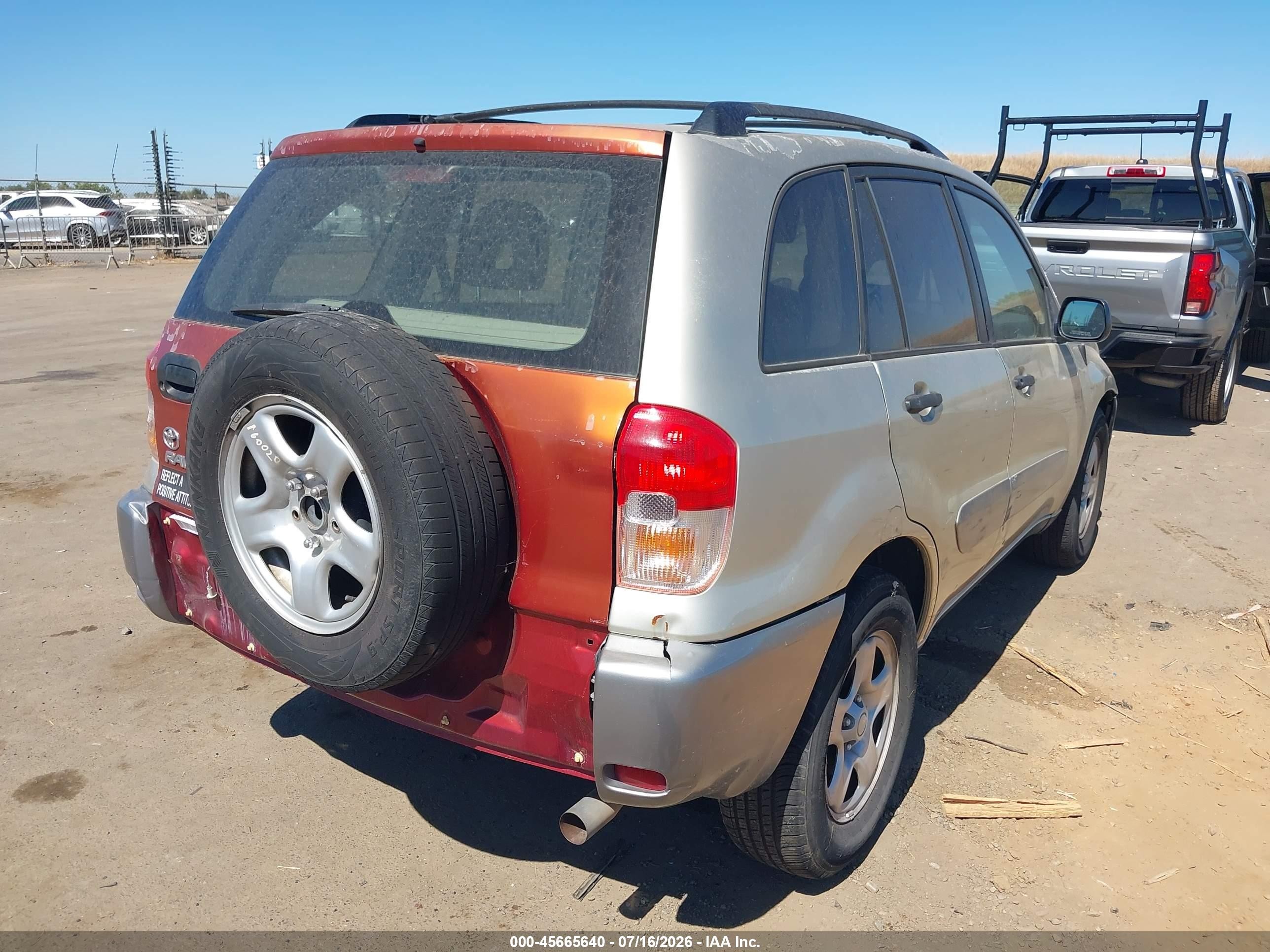 2003 Toyota Rav4   Gold vin: JTEGH20V130111932