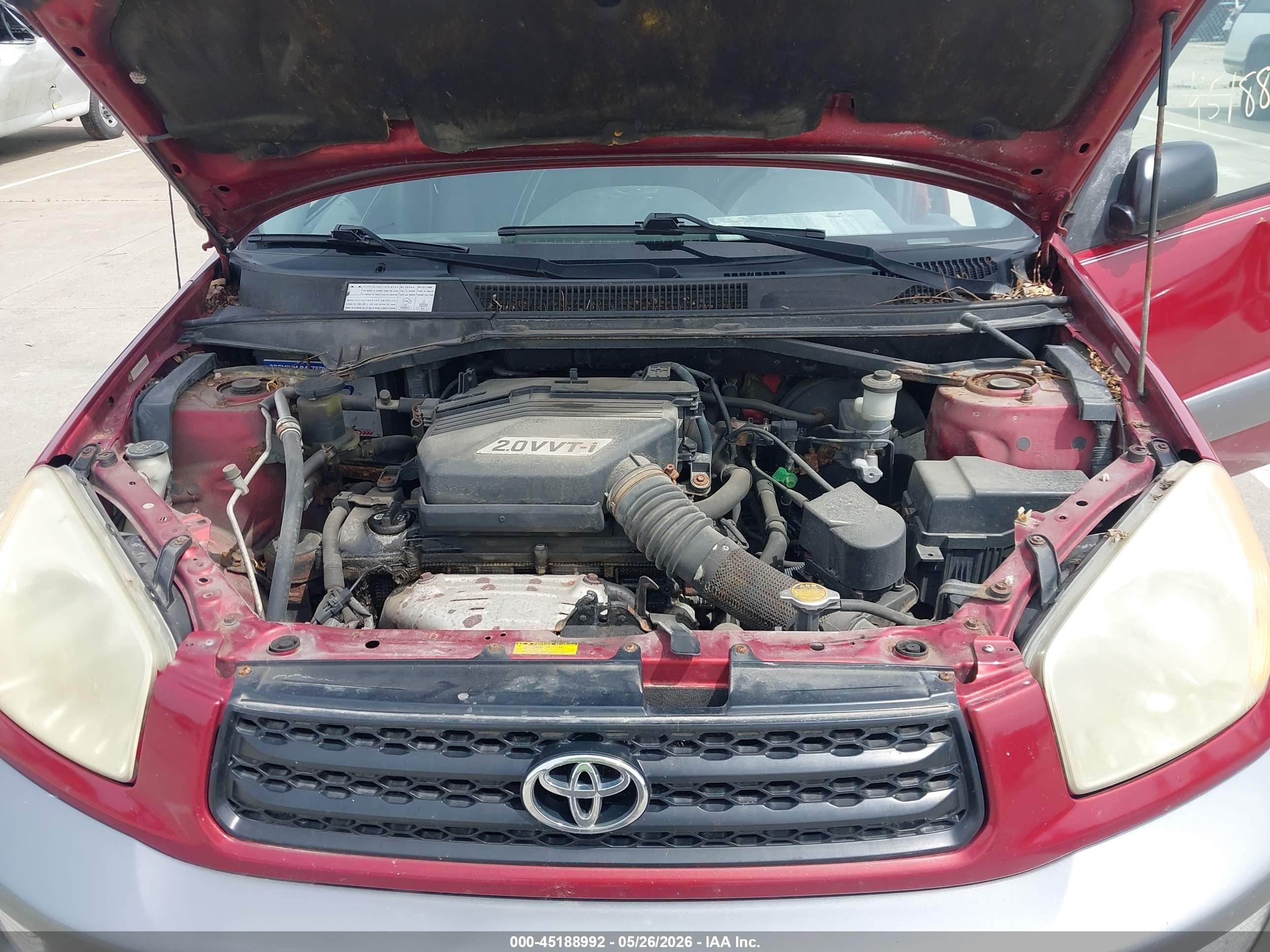 2003 Toyota Rav4   Red vin: JTEGH20V130118590