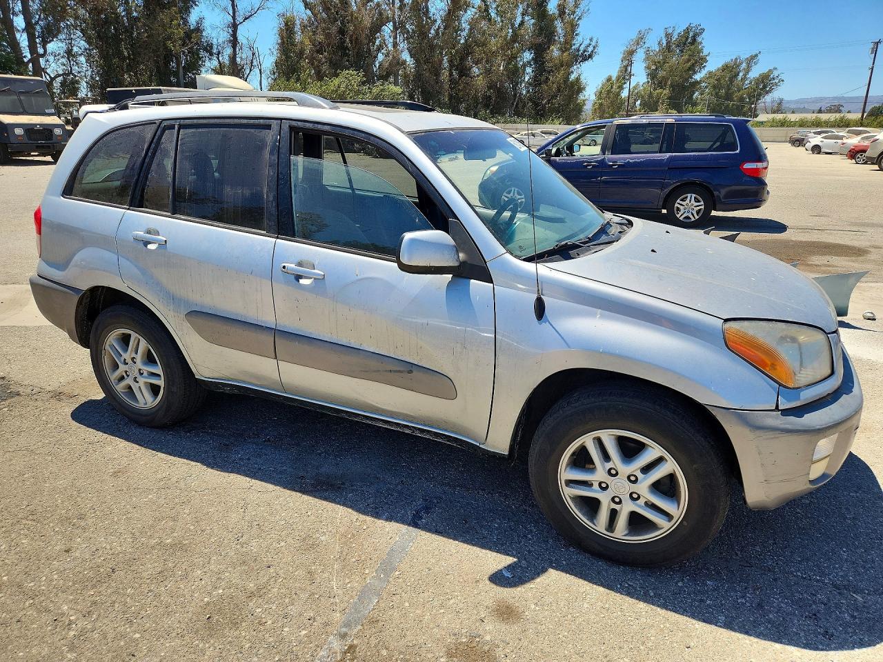 2001 Toyota Rav4 Base Silver vin: JTEGH20V210007270
