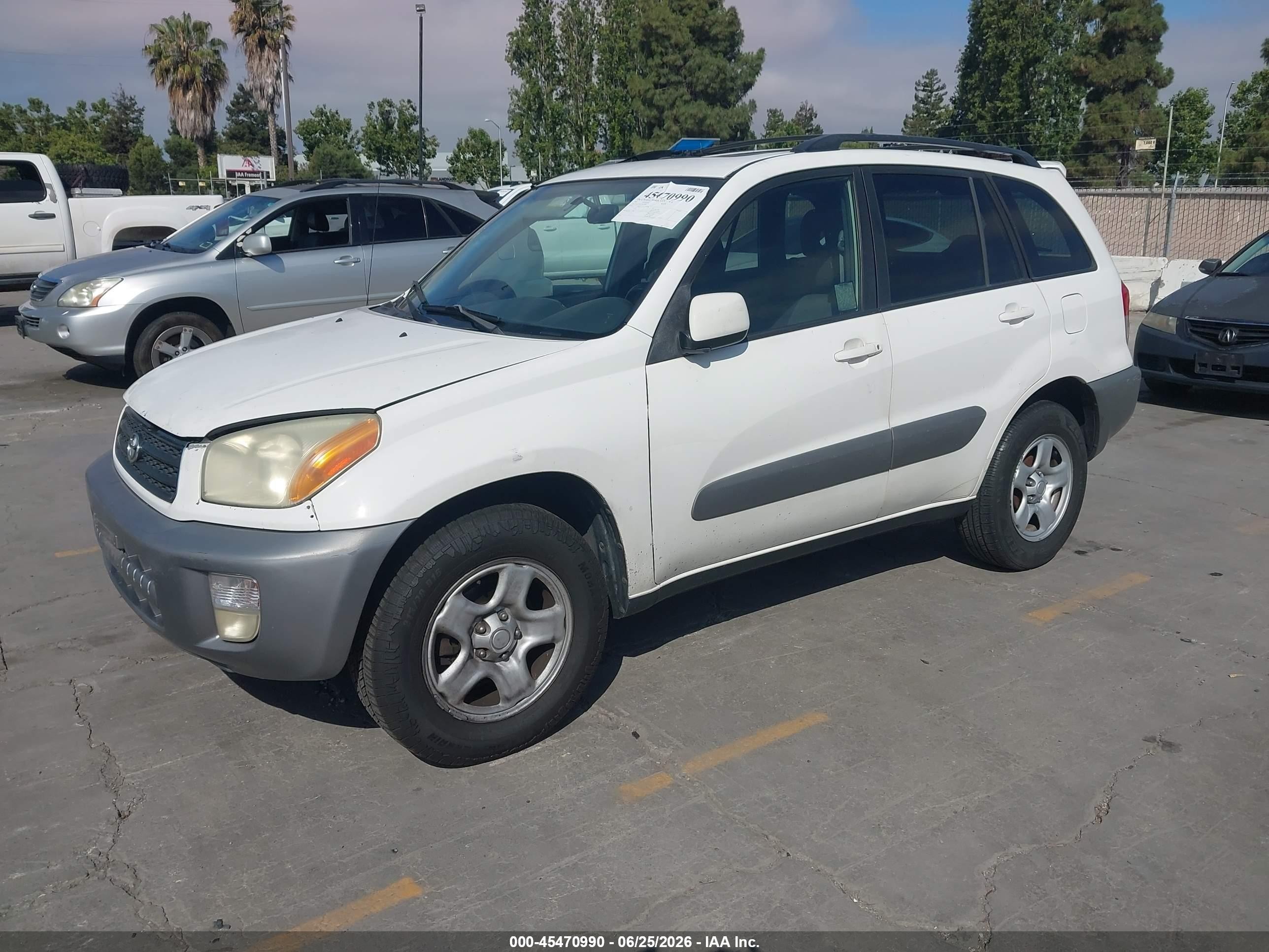 2001 Toyota Rav4 White vin: JTEGH20V210030841
