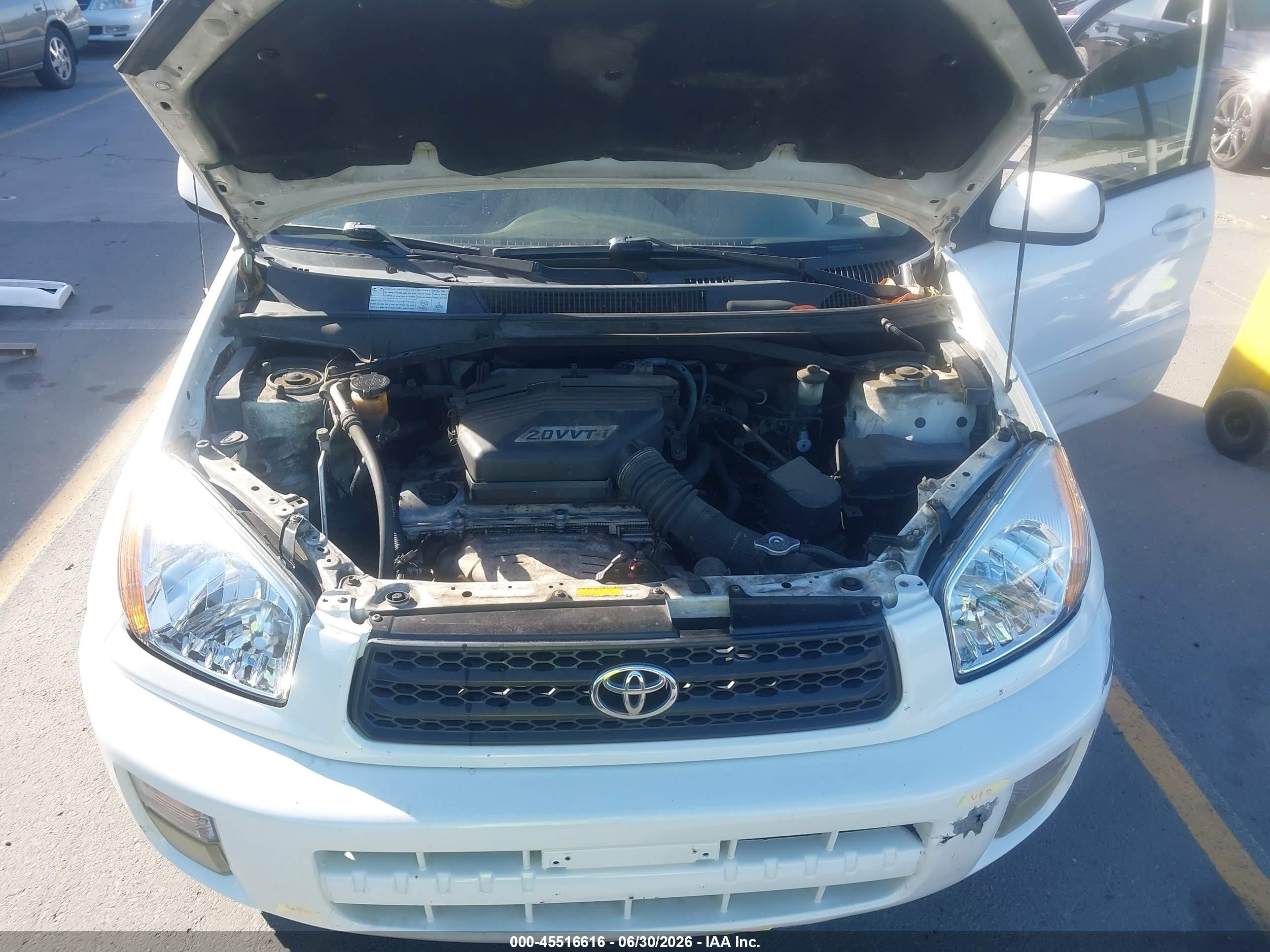 2002 Toyota Rav4 White vin: JTEGH20V220068443