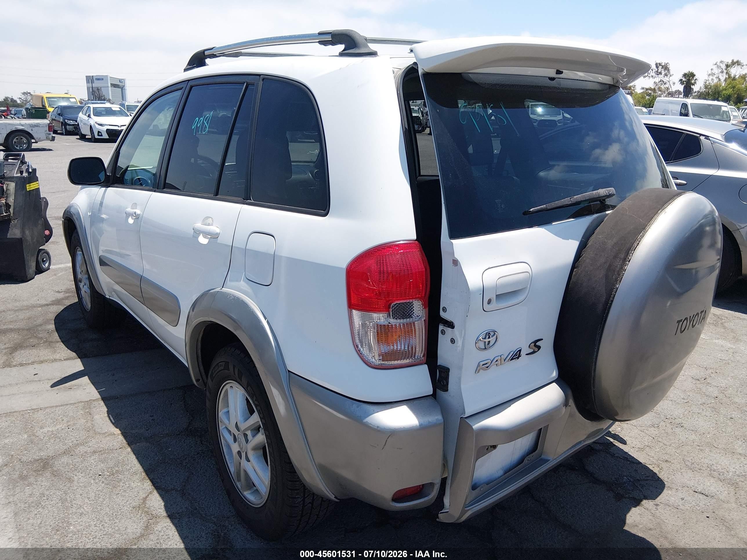 2003 Toyota Rav4   White vin: JTEGH20V230086703