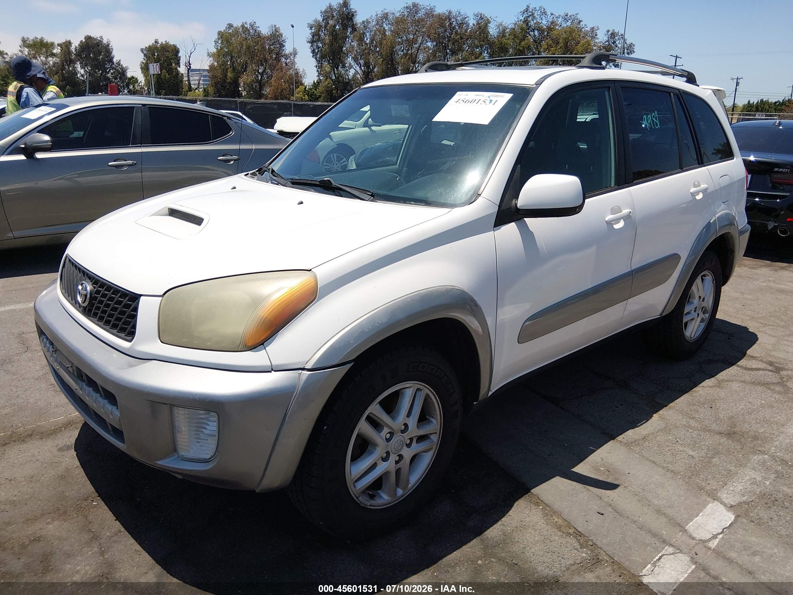 2003 Toyota Rav4   White vin: JTEGH20V230086703