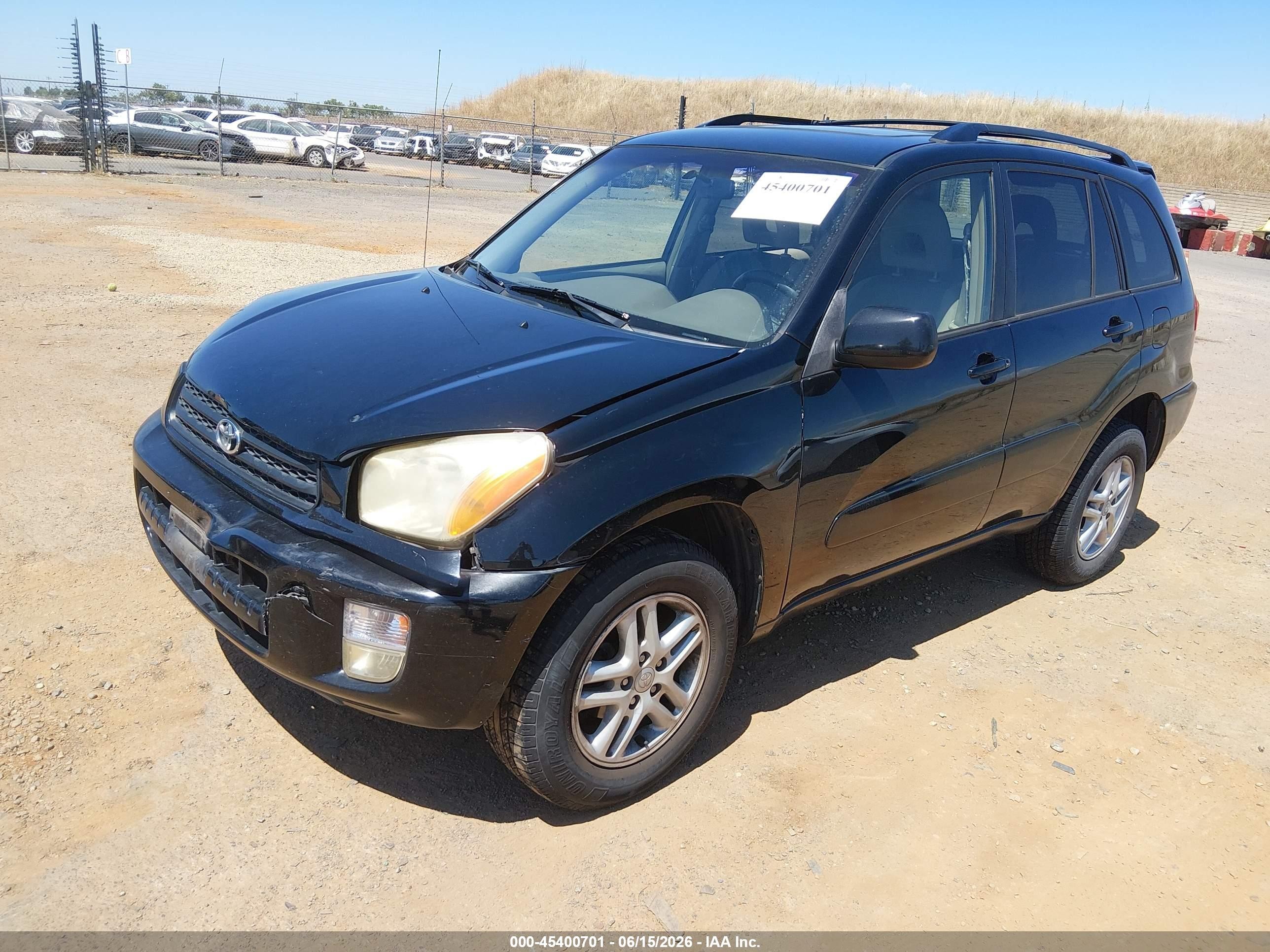 2002 Toyota Rav4 Black vin: JTEGH20V320041896