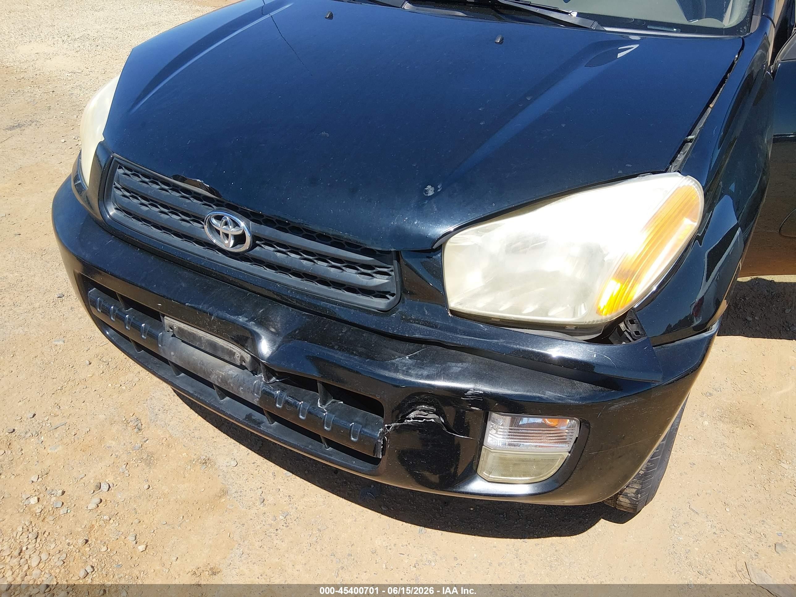 2002 Toyota Rav4 Black vin: JTEGH20V320041896