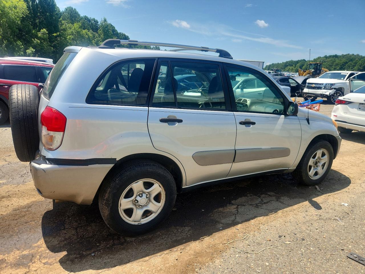 2003 Toyota Rav4 Base Silver vin: JTEGH20V330086161