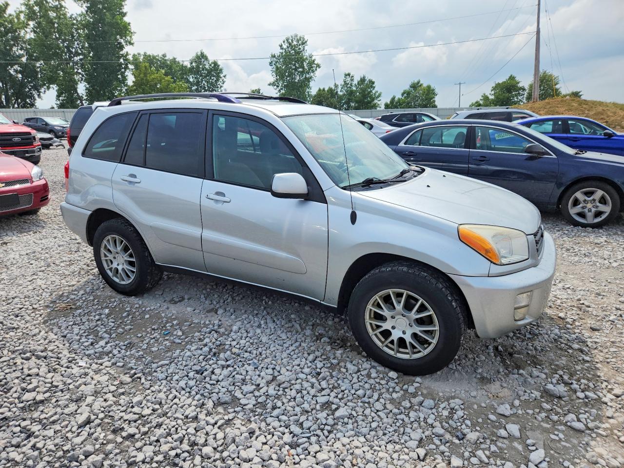 2003 Toyota Rav4 Base Silver vin: JTEGH20V330097080