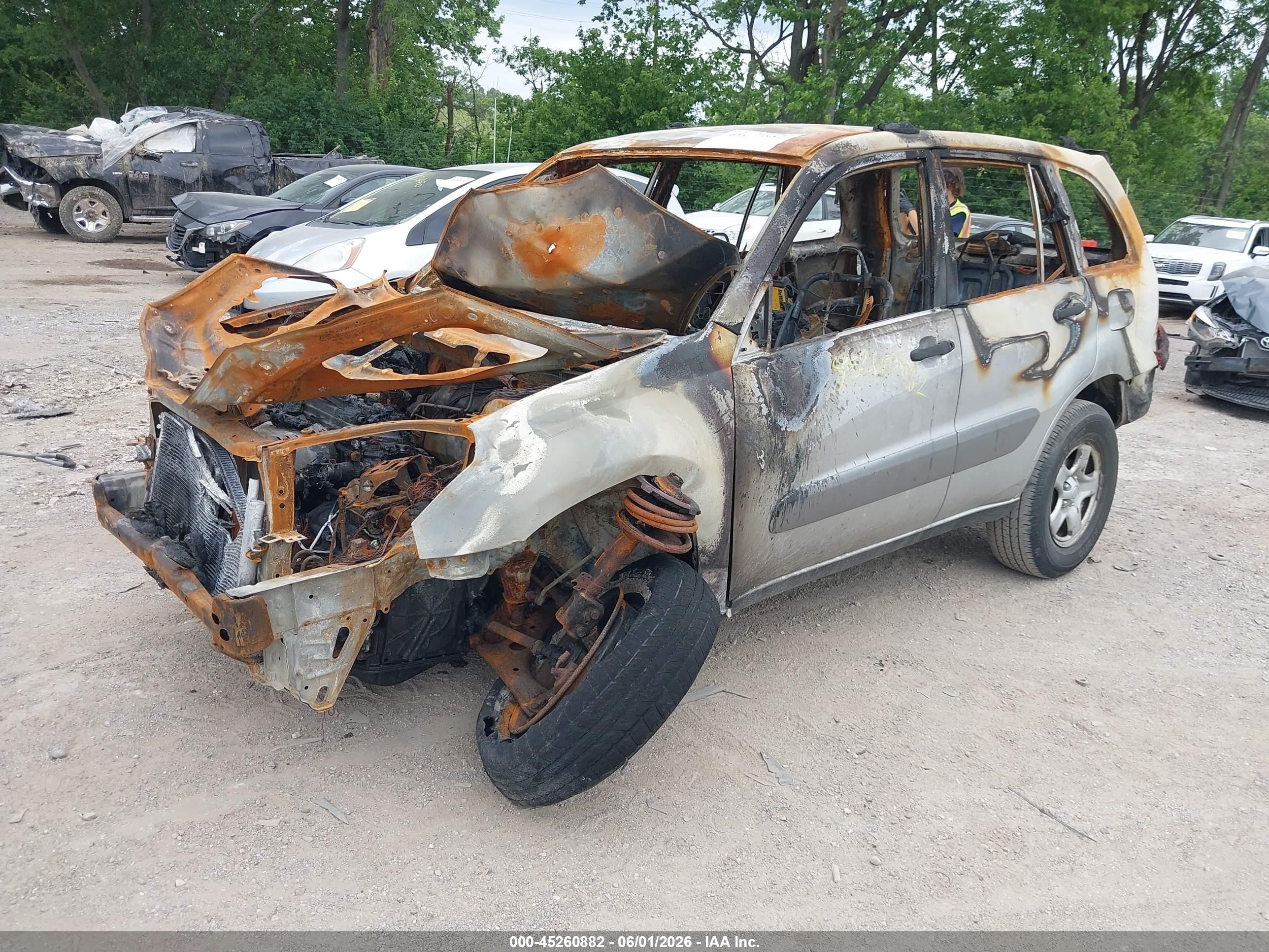 2003 Toyota Rav4   Silver vin: JTEGH20V330110510