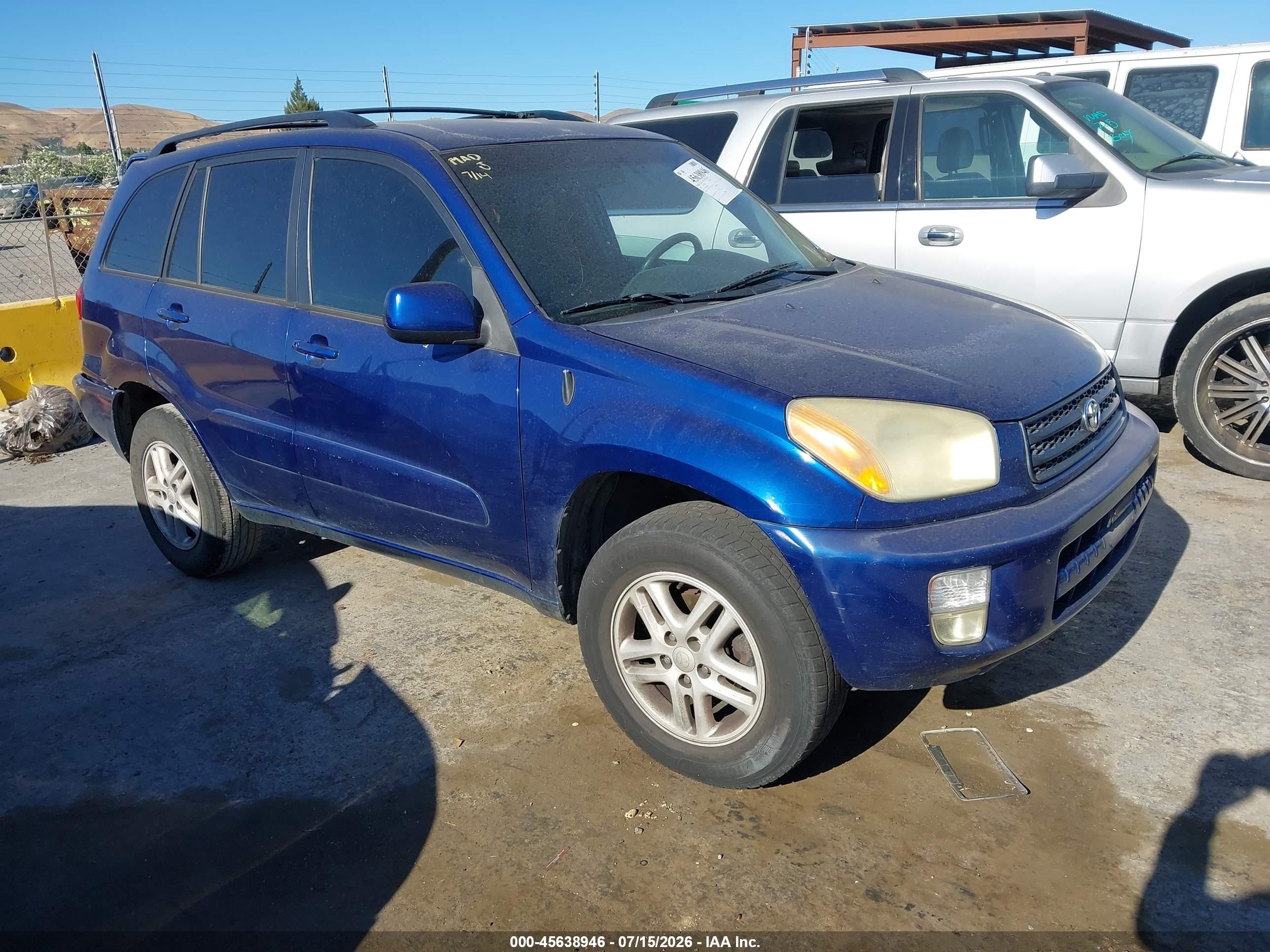 2002 Toyota Rav4   Blue vin: JTEGH20V420058786