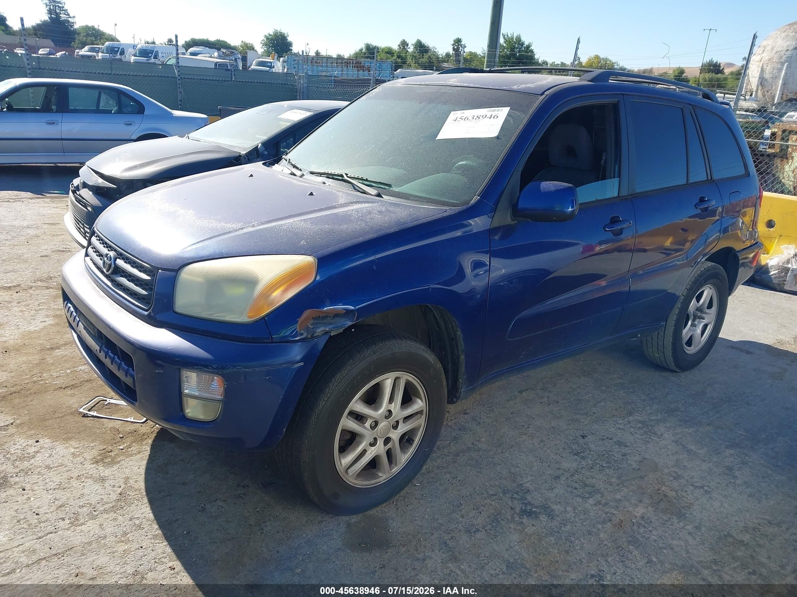 2002 Toyota Rav4   Blue vin: JTEGH20V420058786