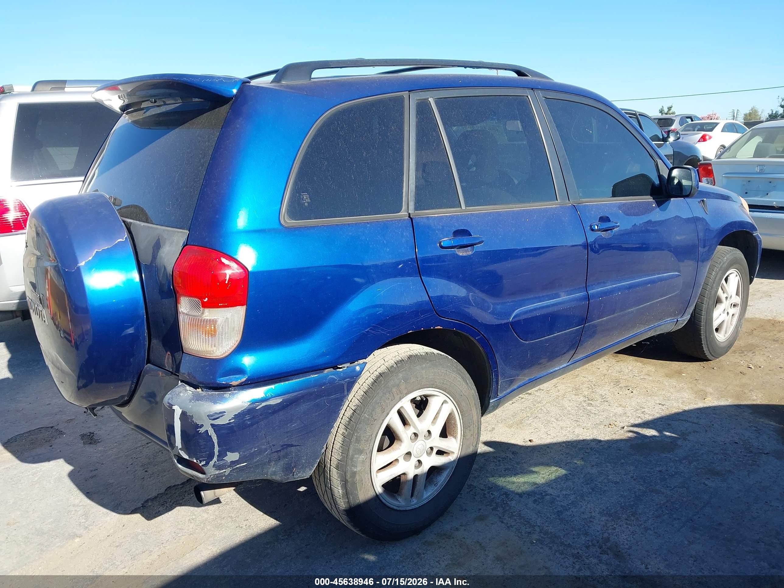 2002 Toyota Rav4   Blue vin: JTEGH20V420058786