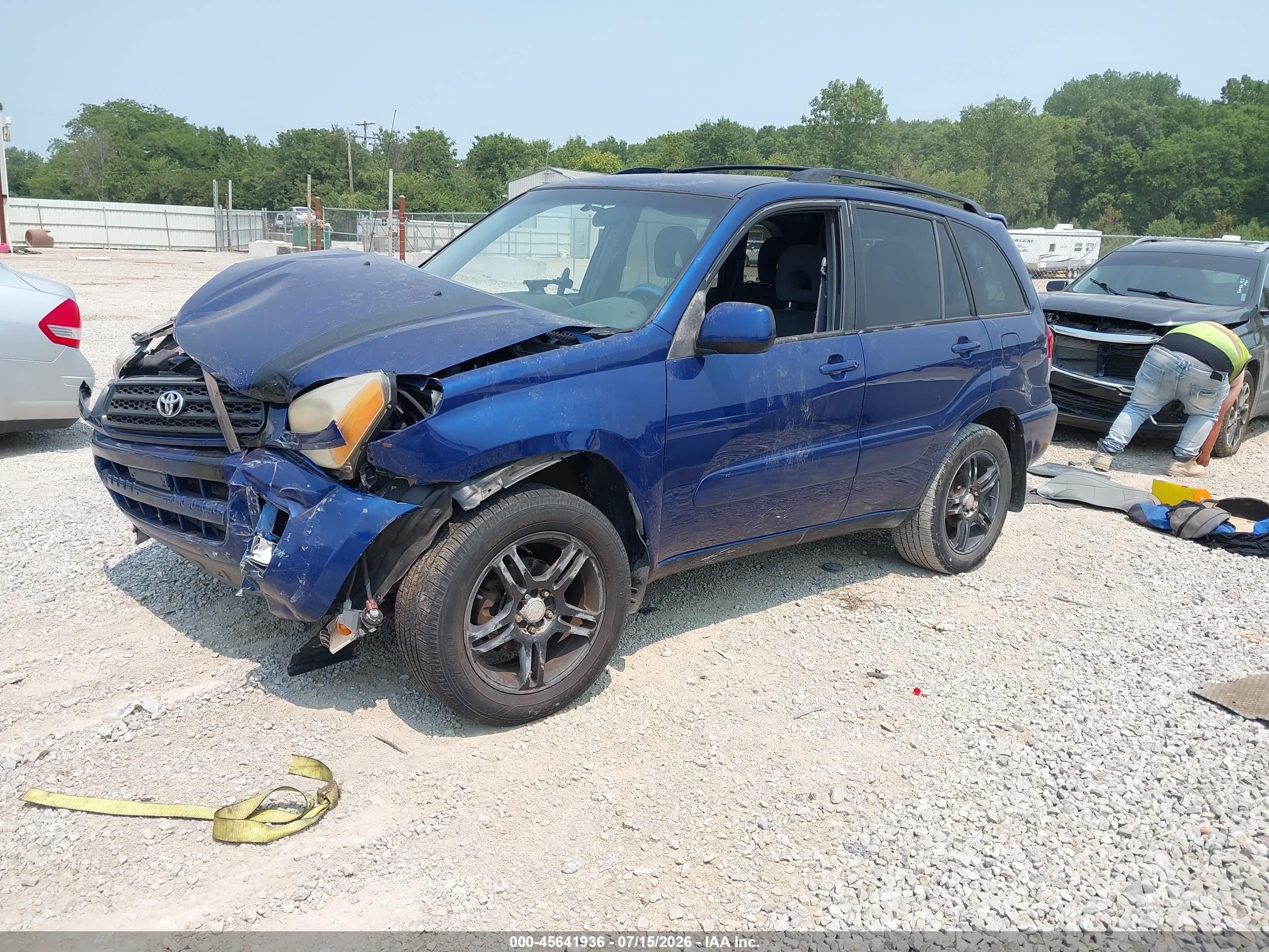 2002 Toyota Rav4   Blue vin: JTEGH20V426002635