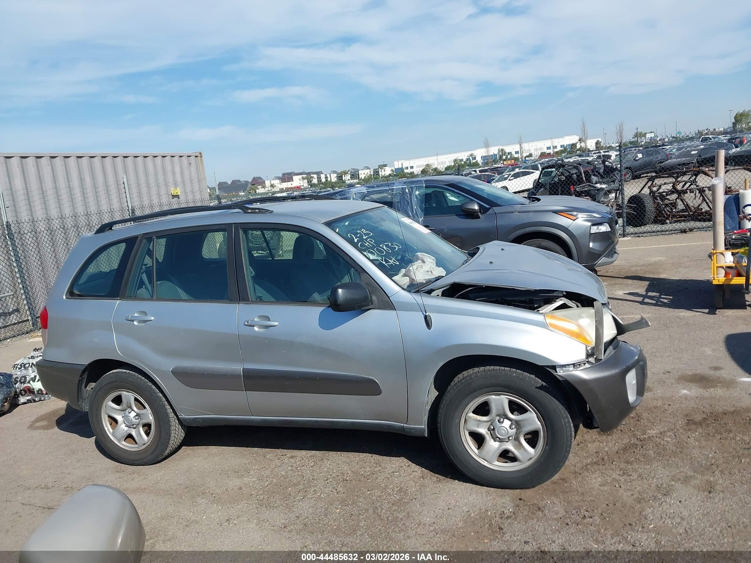 2003 Toyota Rav4 Silver vin: JTEGH20V430100830