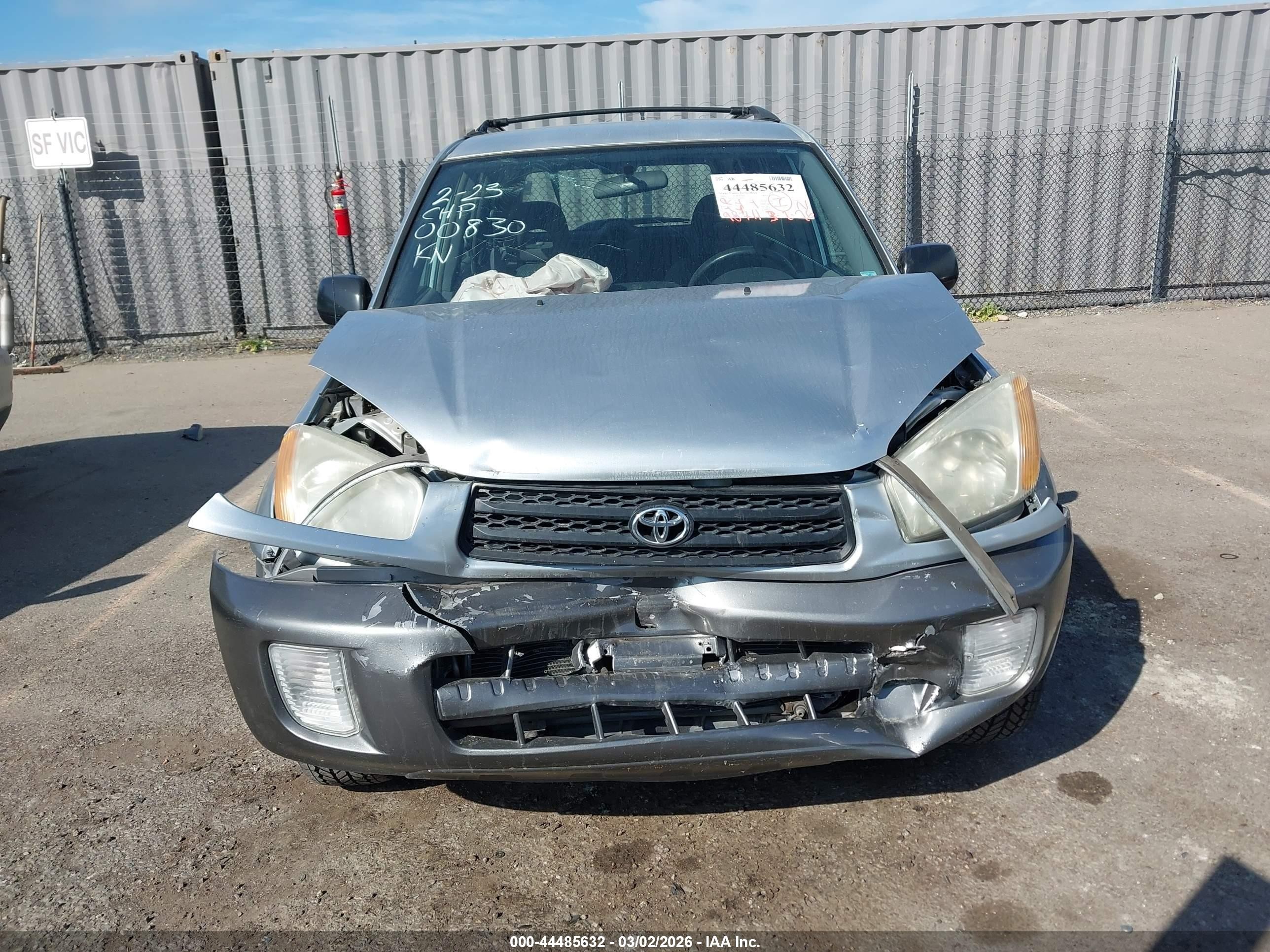 2003 Toyota Rav4 Silver vin: JTEGH20V430100830