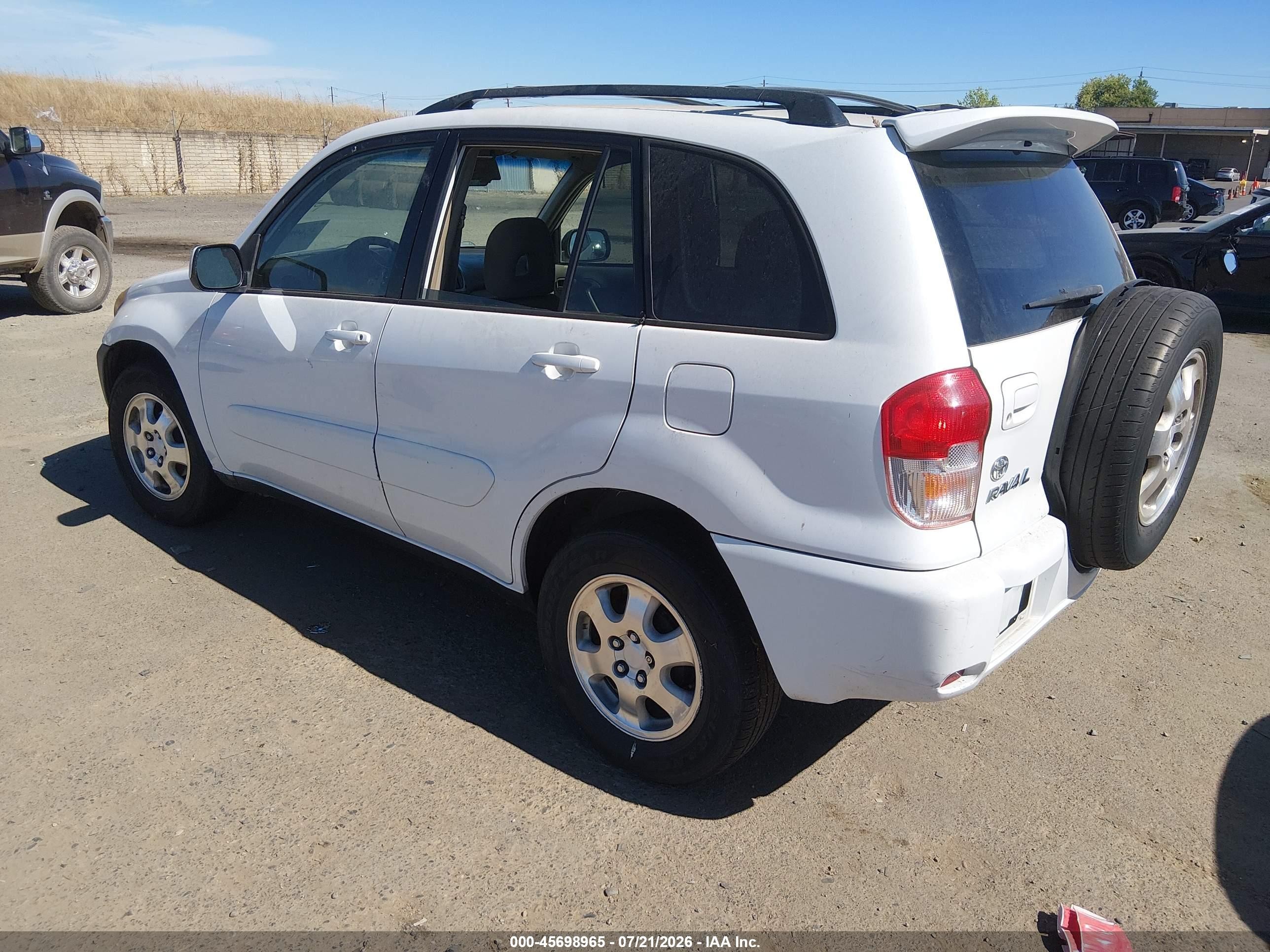 2003 Toyota Rav4   Белый vin: JTEGH20V430101962